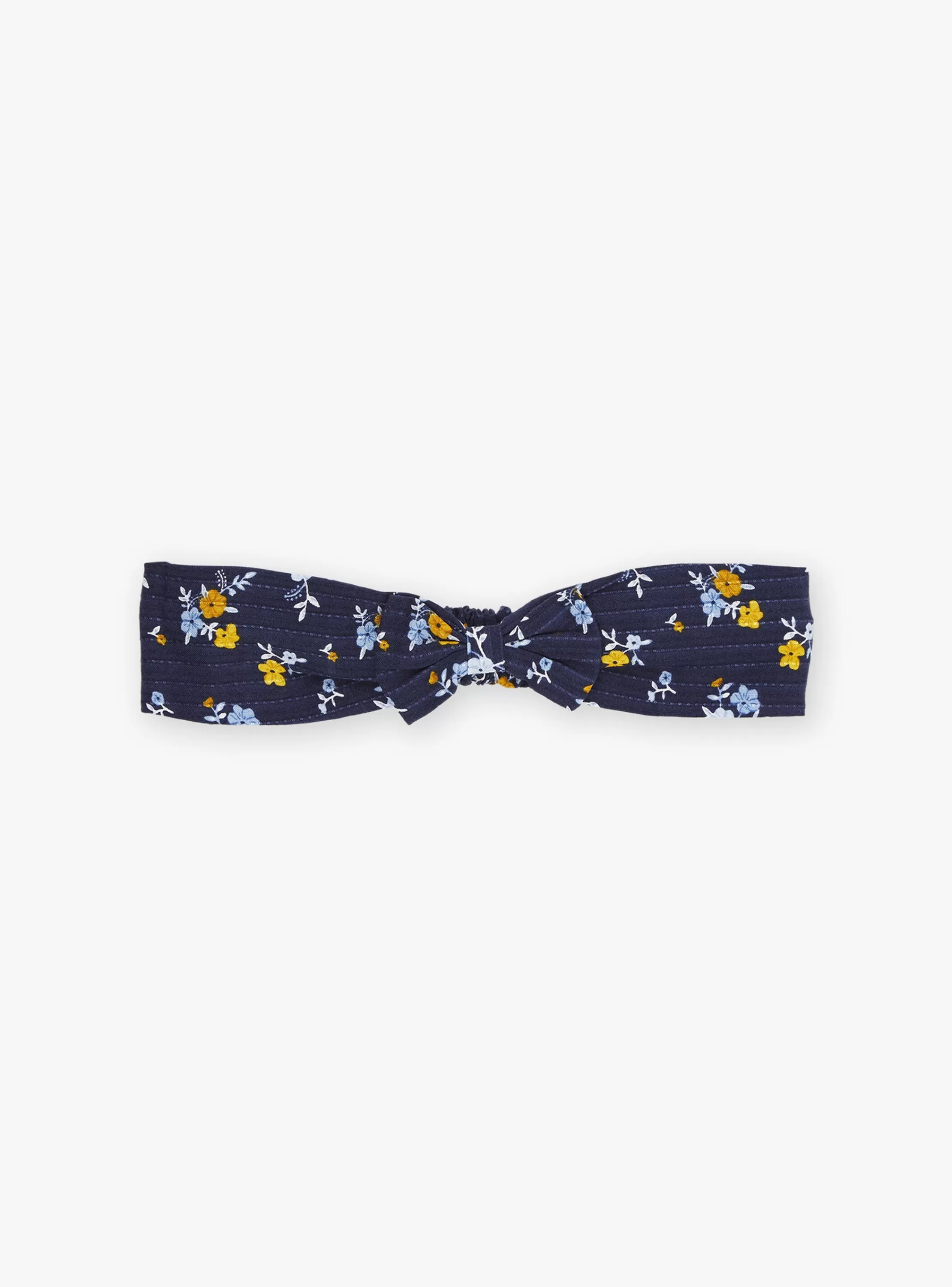 Online Sergent Major Bandeau à noeud bleu marine à imprimé fleuri