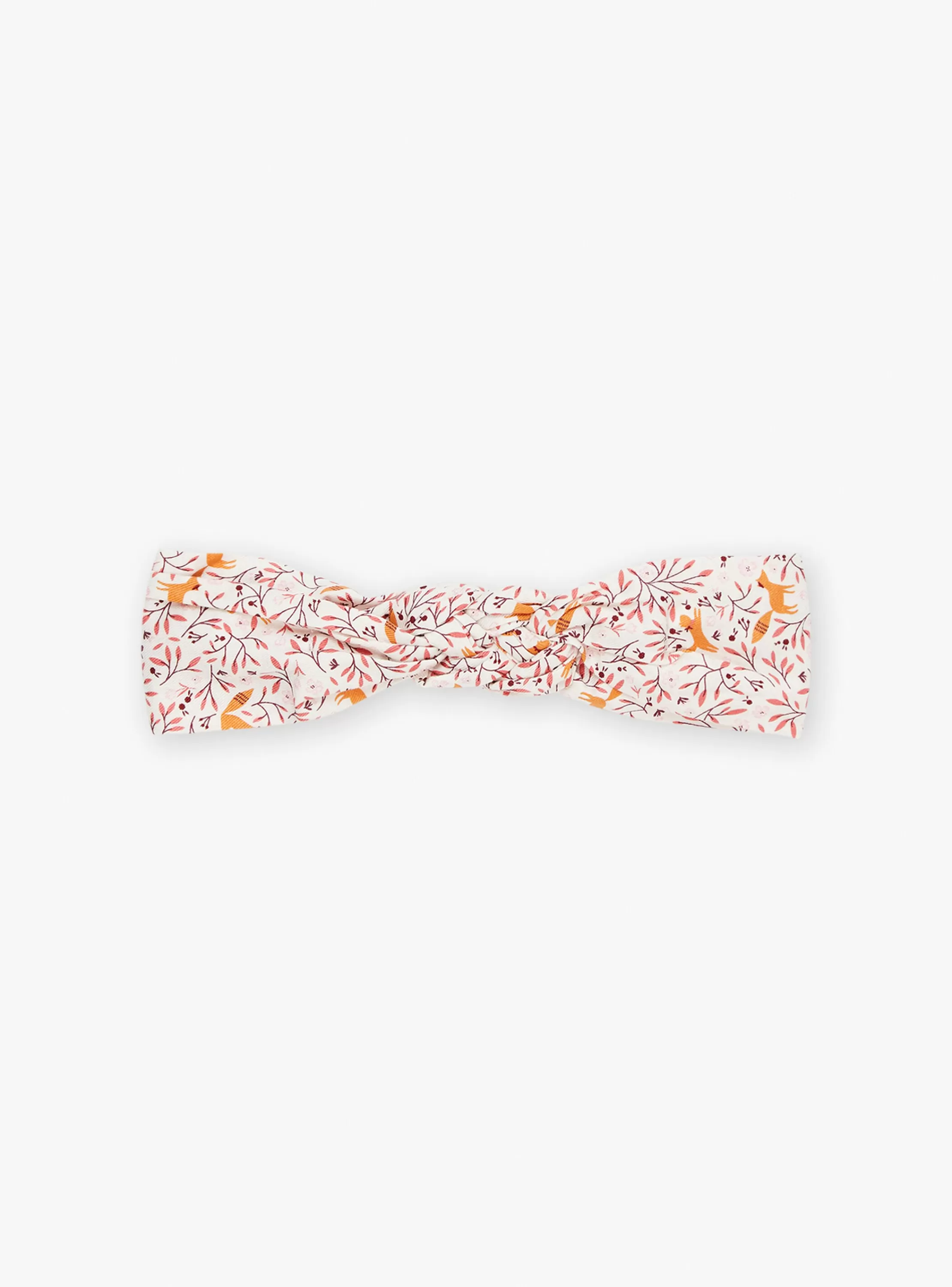 Best Sale Sergent Major Bandeau écru à imprimé fleuri et renards