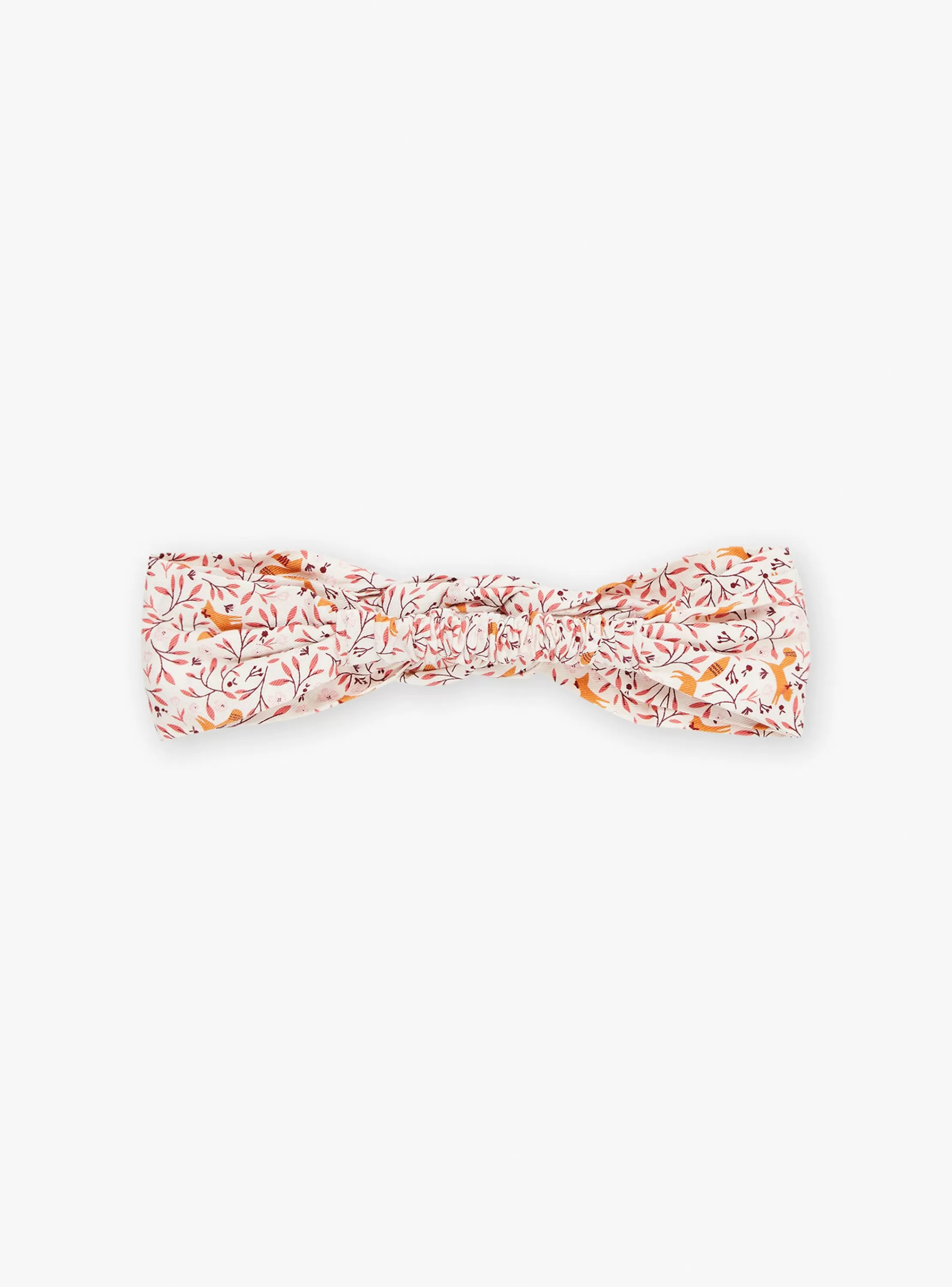 Best Sale Sergent Major Bandeau écru à imprimé fleuri et renards