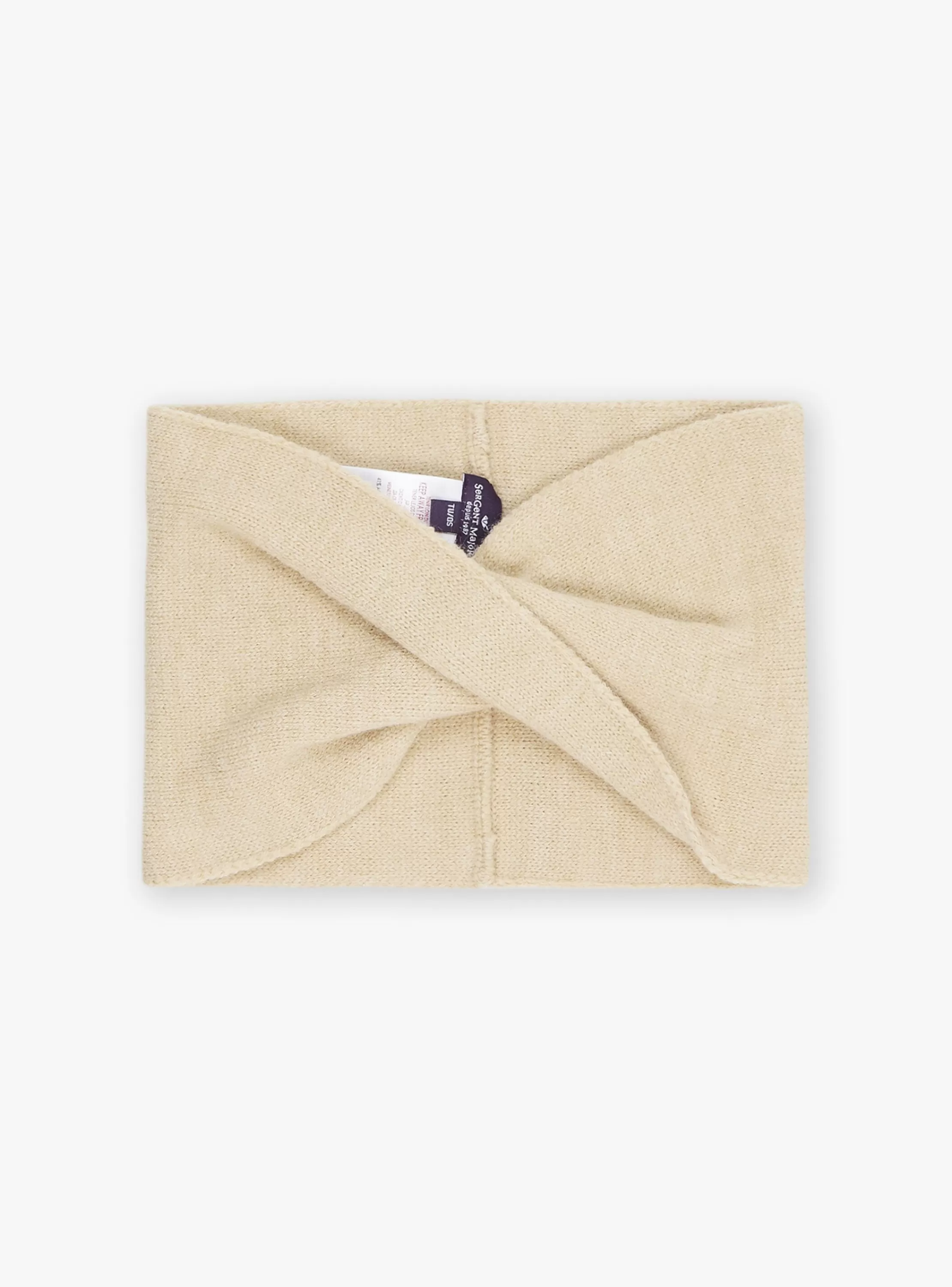 Clearance Sergent Major Bandeau taupe en tricot