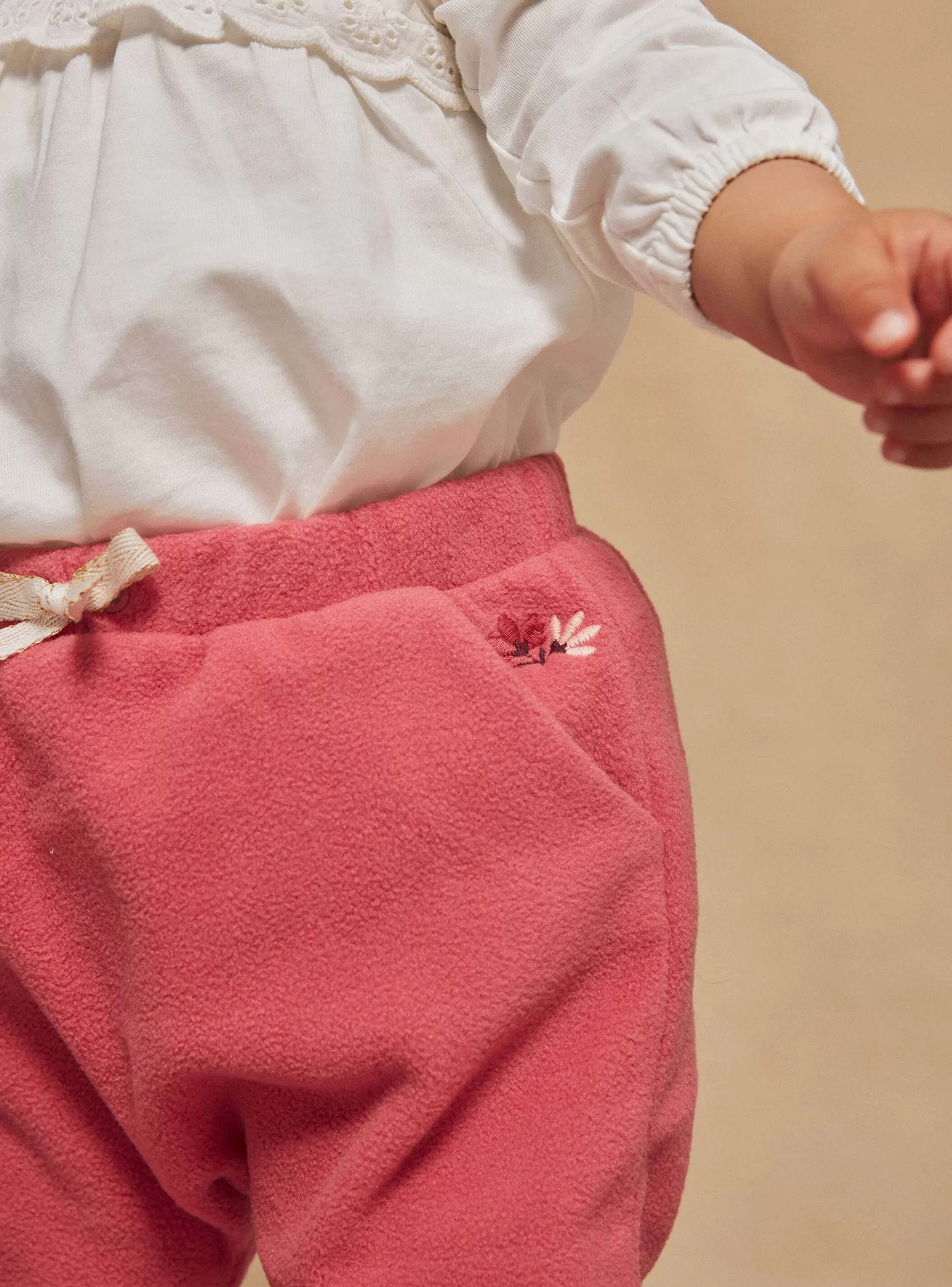 Store Sergent Major Bas de jogging rose passion en polaire