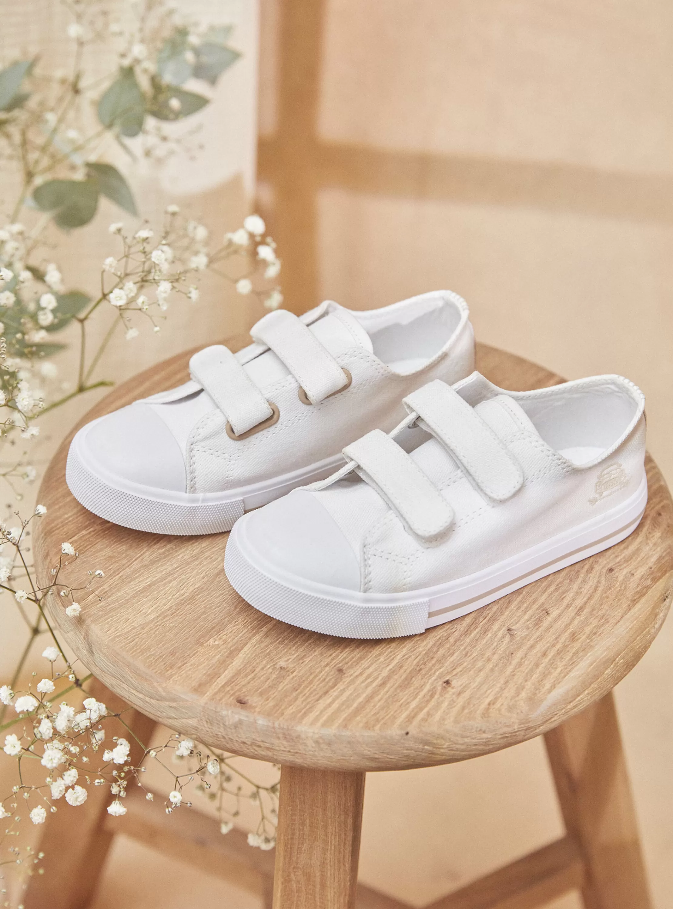 Store Sergent Major Baskets blanches scratchs