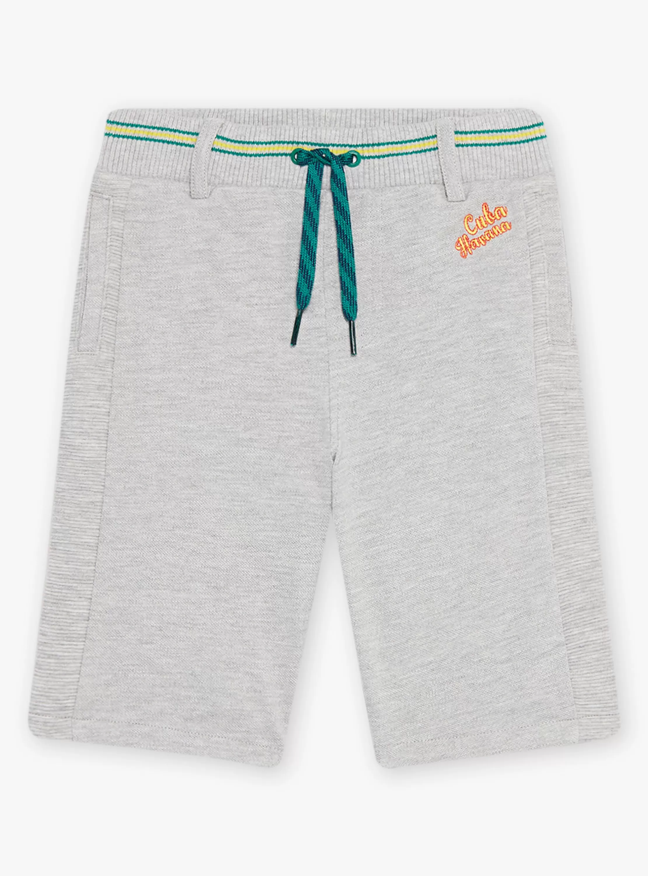 Cheap Sergent Major Bermuda gris chiné enfant garçon