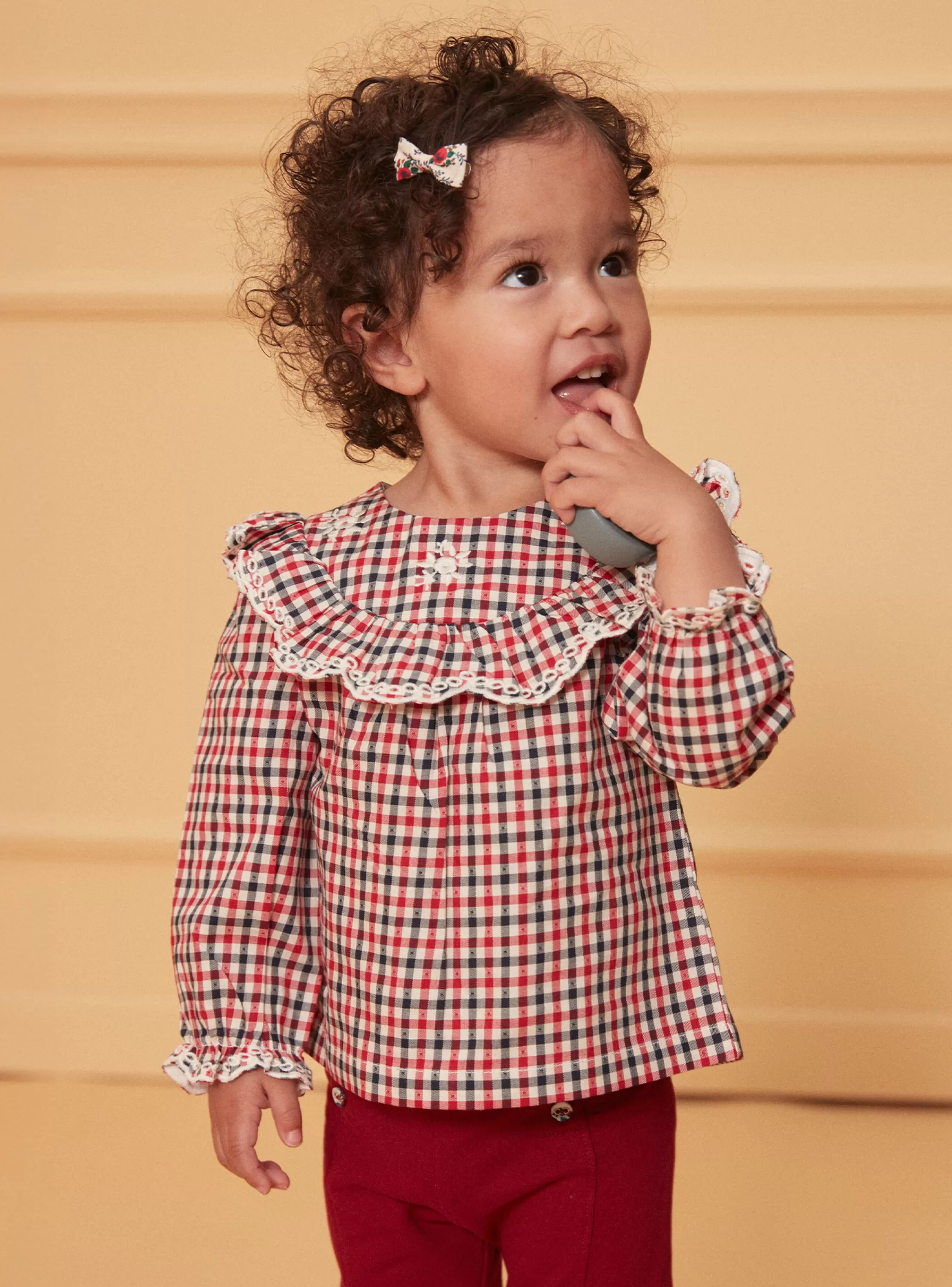 Sale Sergent Major Blouse à carreaux
