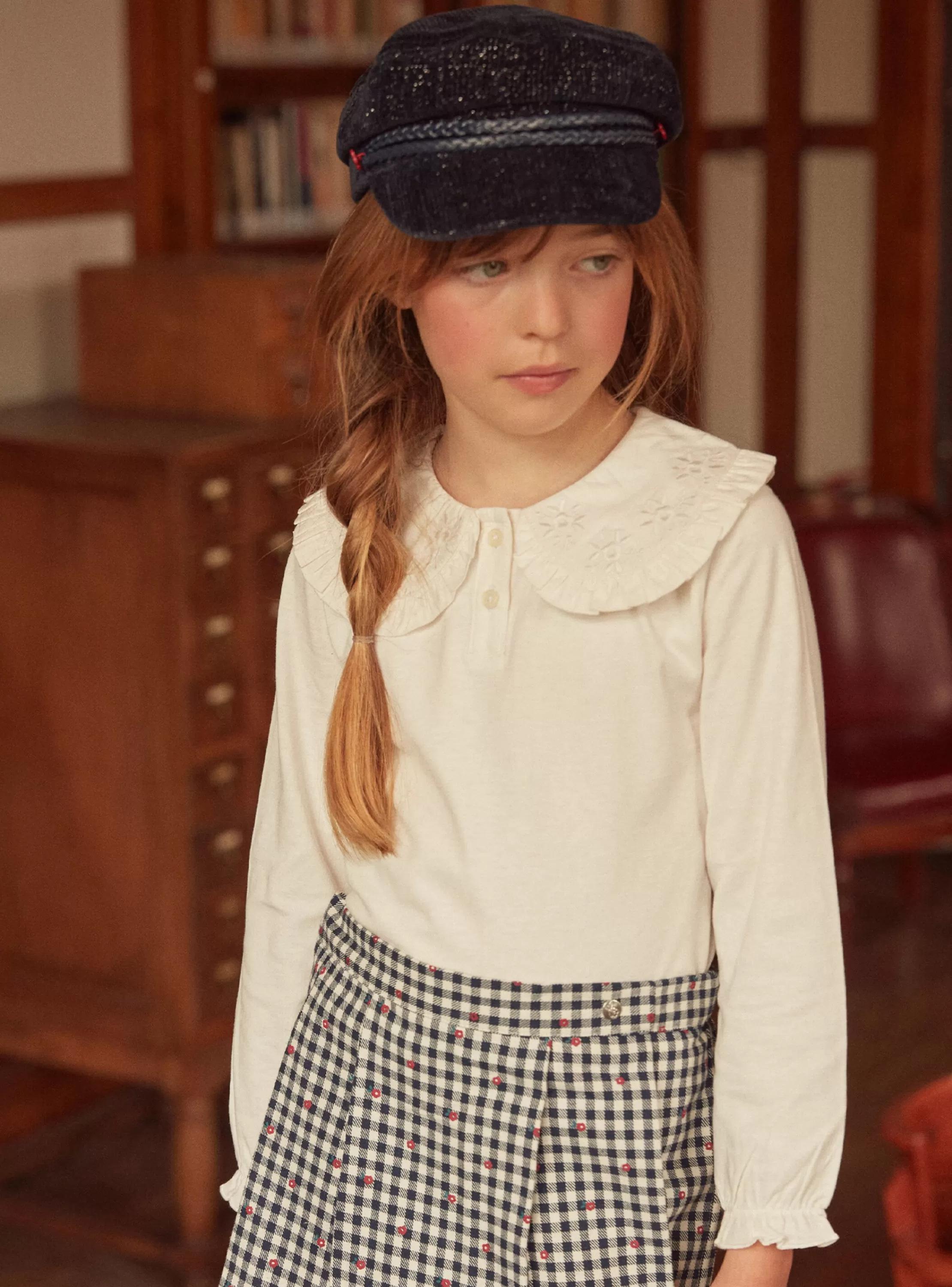 Fashion Sergent Major Blouse col claudine
