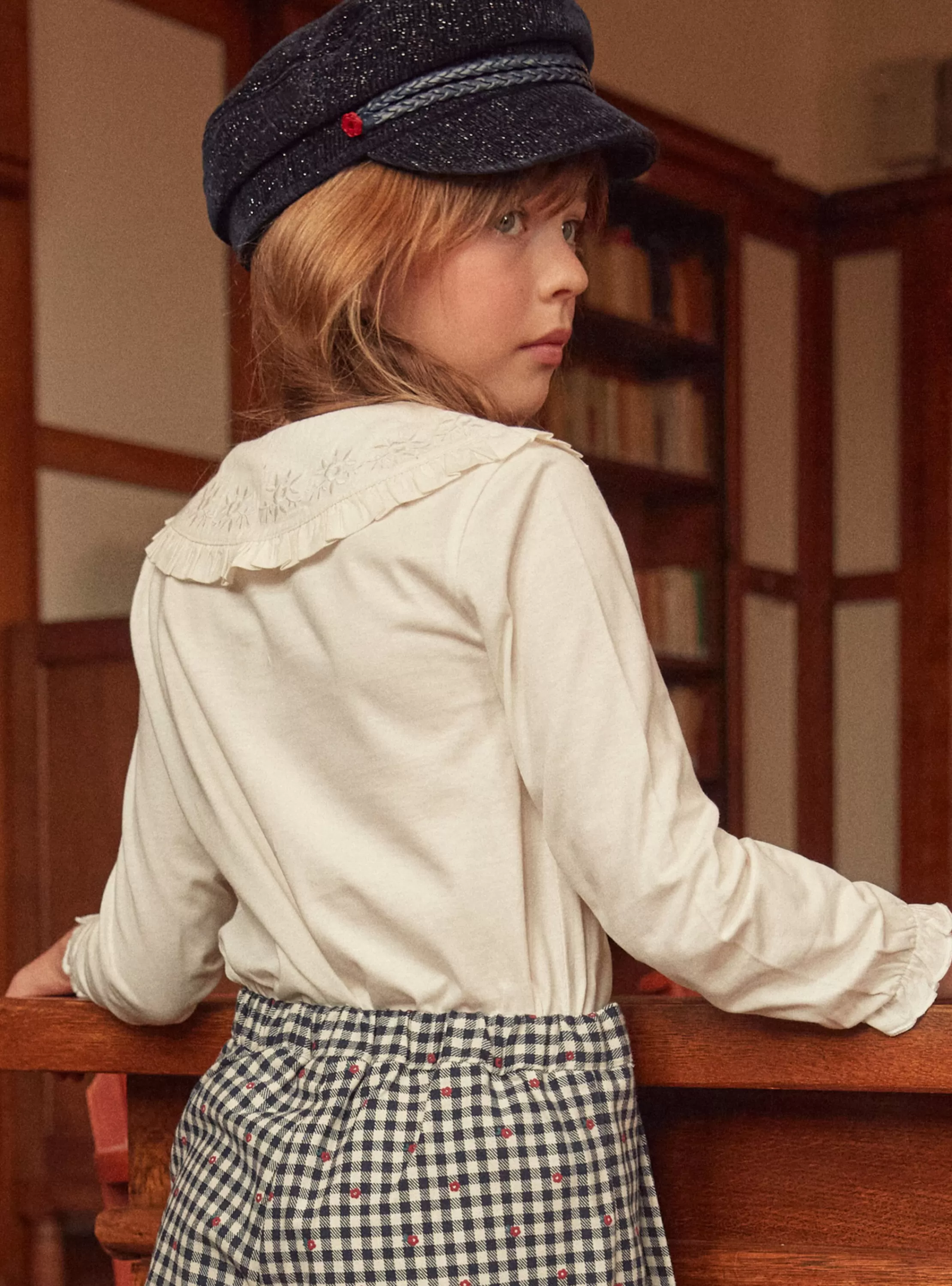 Fashion Sergent Major Blouse col claudine