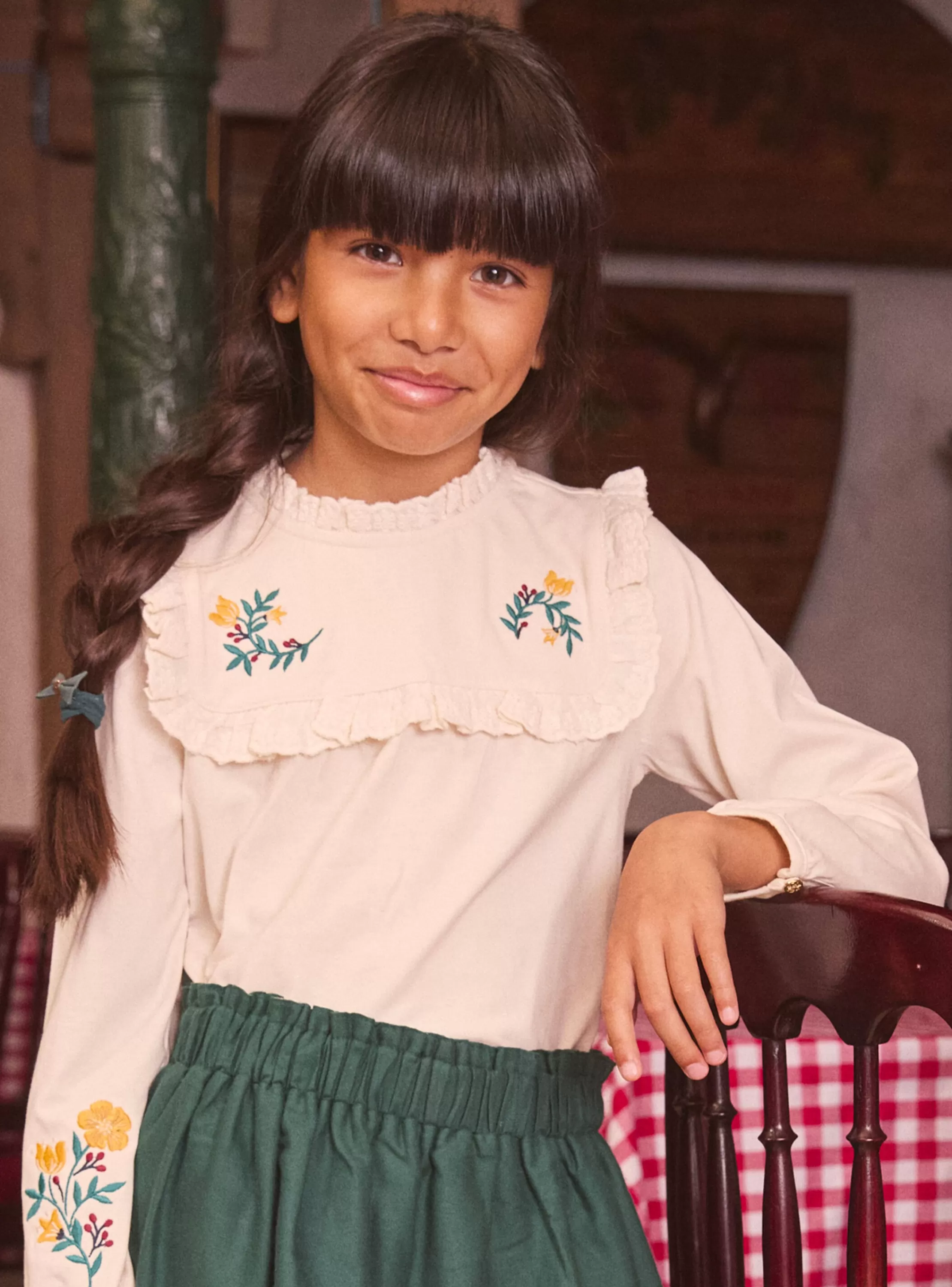 Best Sale Sergent Major Blouse en jersey brodée