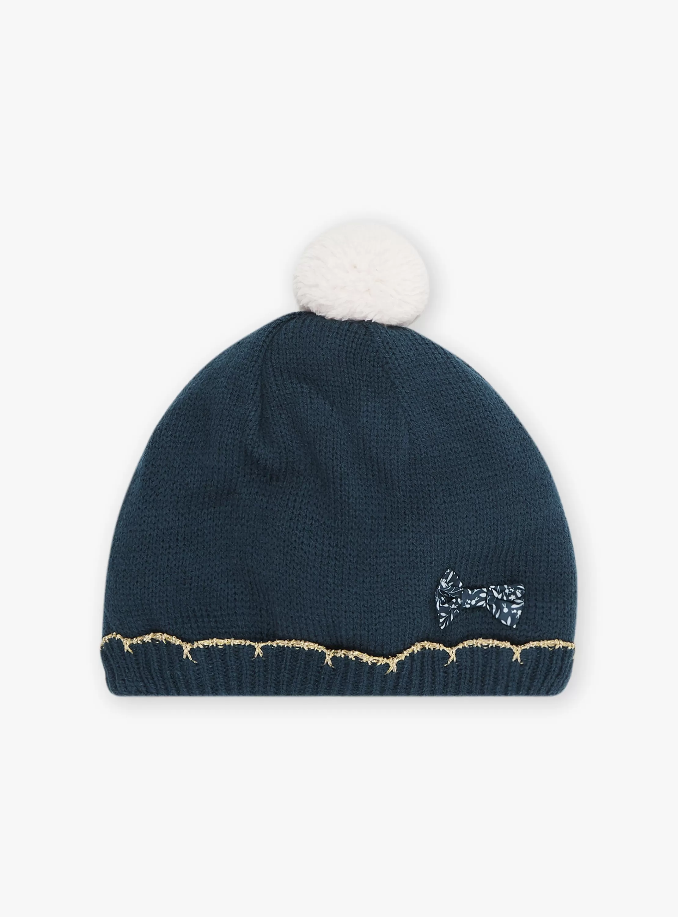Outlet Sergent Major Bonnet bleu canard en tricot