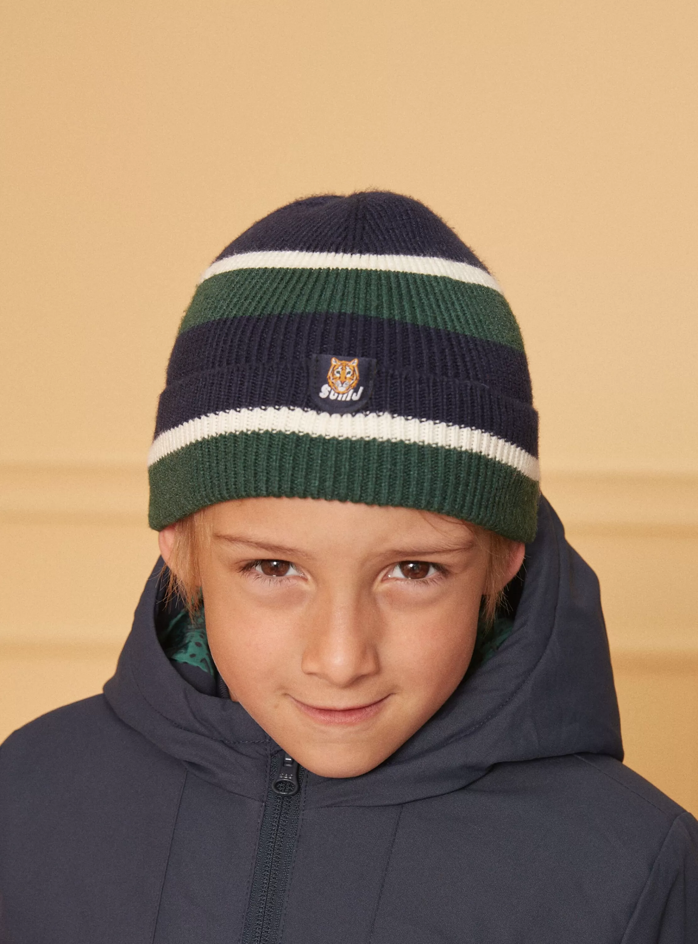 Best Sale Sergent Major Bonnet côtelé tricolore