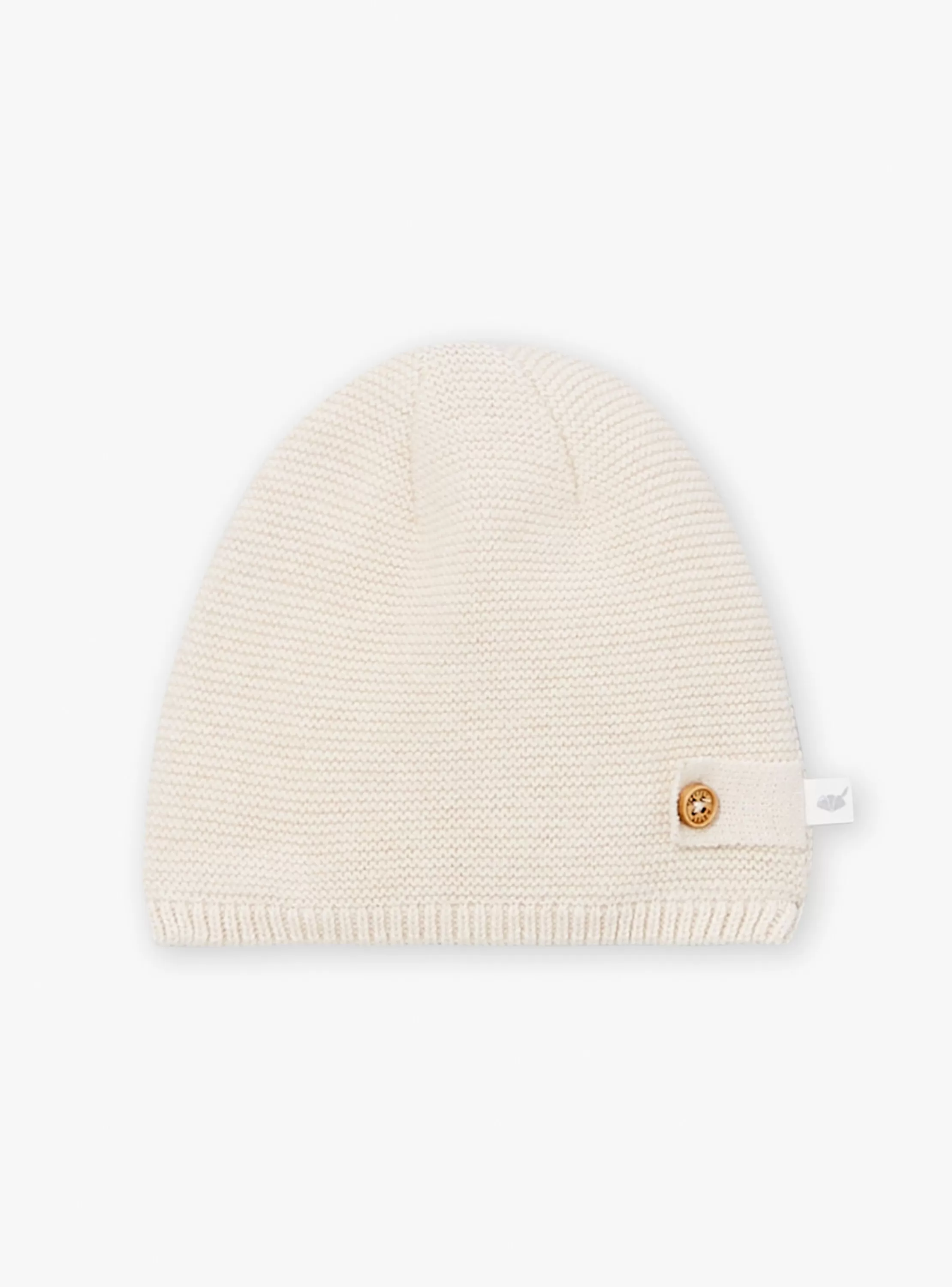 Flash Sale Sergent Major Bonnet de naissance écru chiné en laine et coton