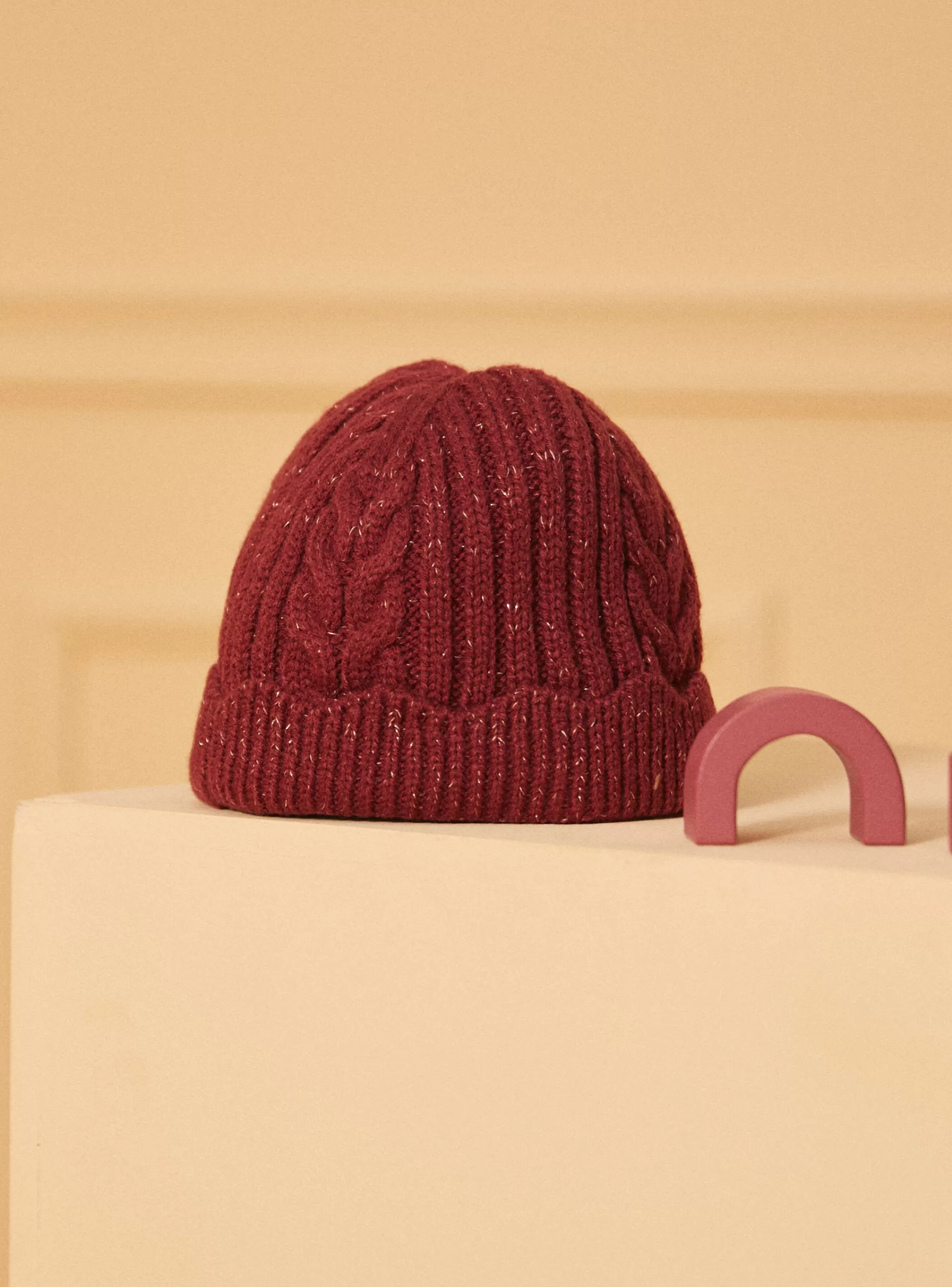 Shop Sergent Major Bonnet maille fantaisie