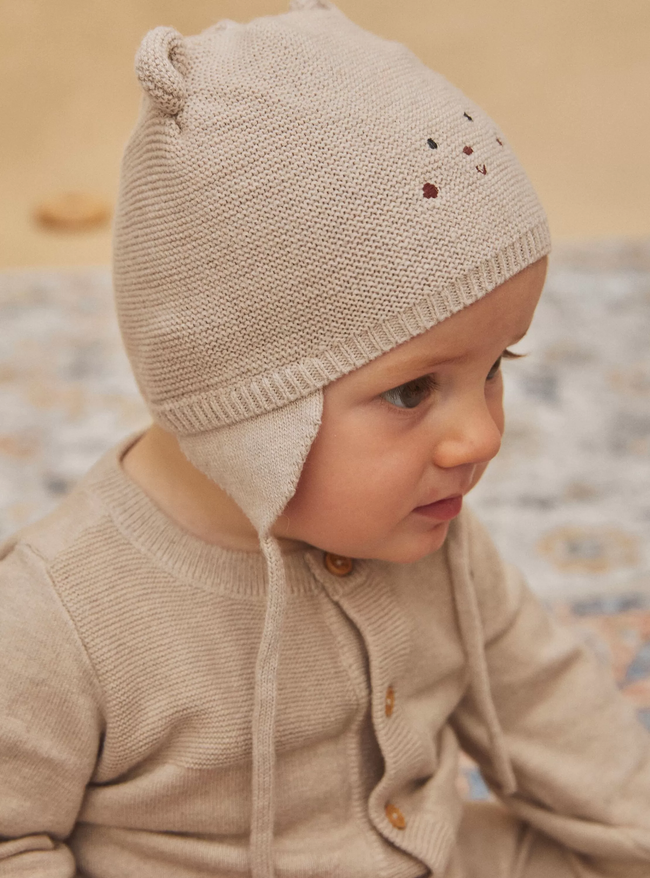 Shop Sergent Major Bonnet noix en tricot