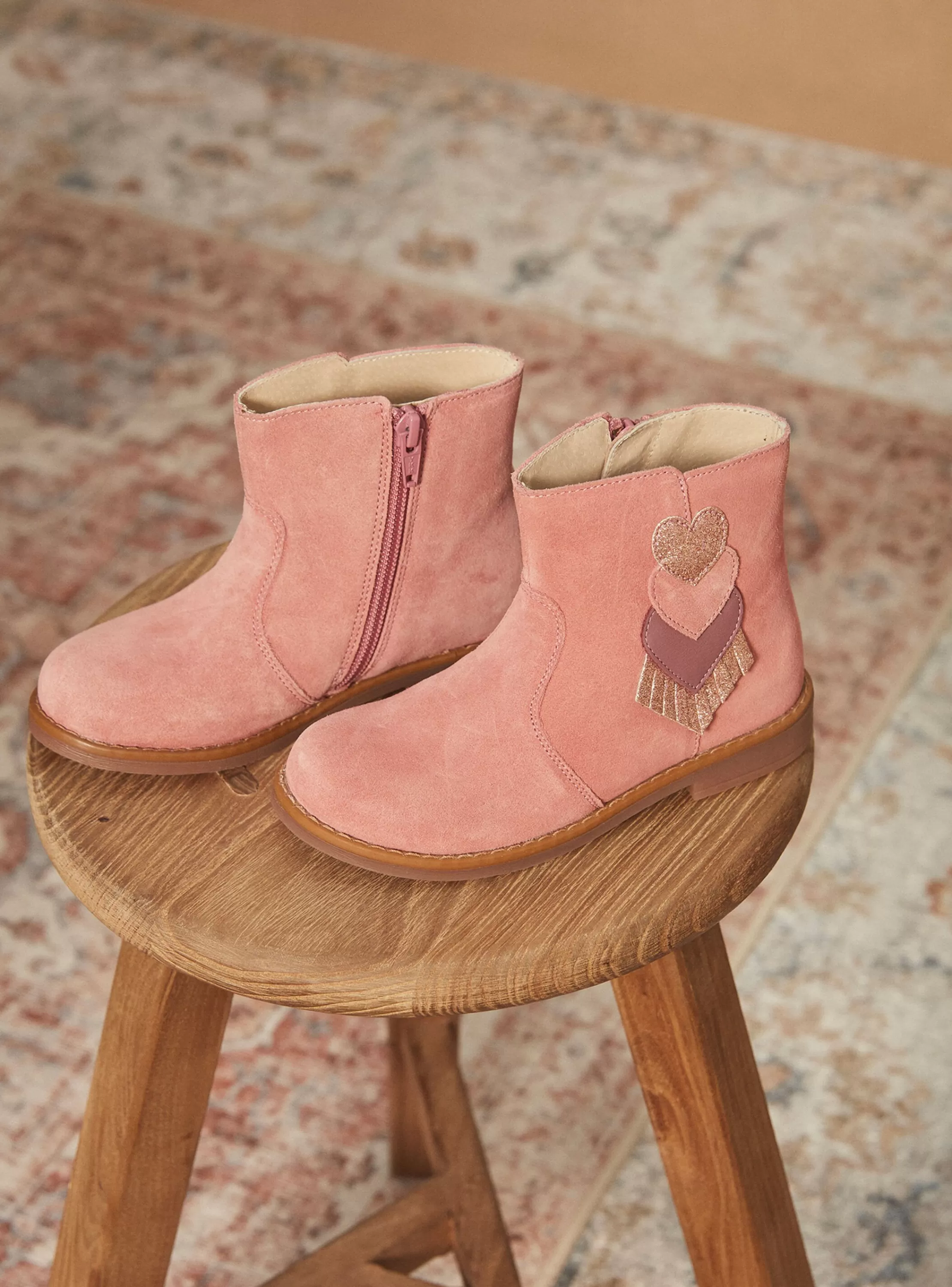 Fashion Sergent Major Boots Rose