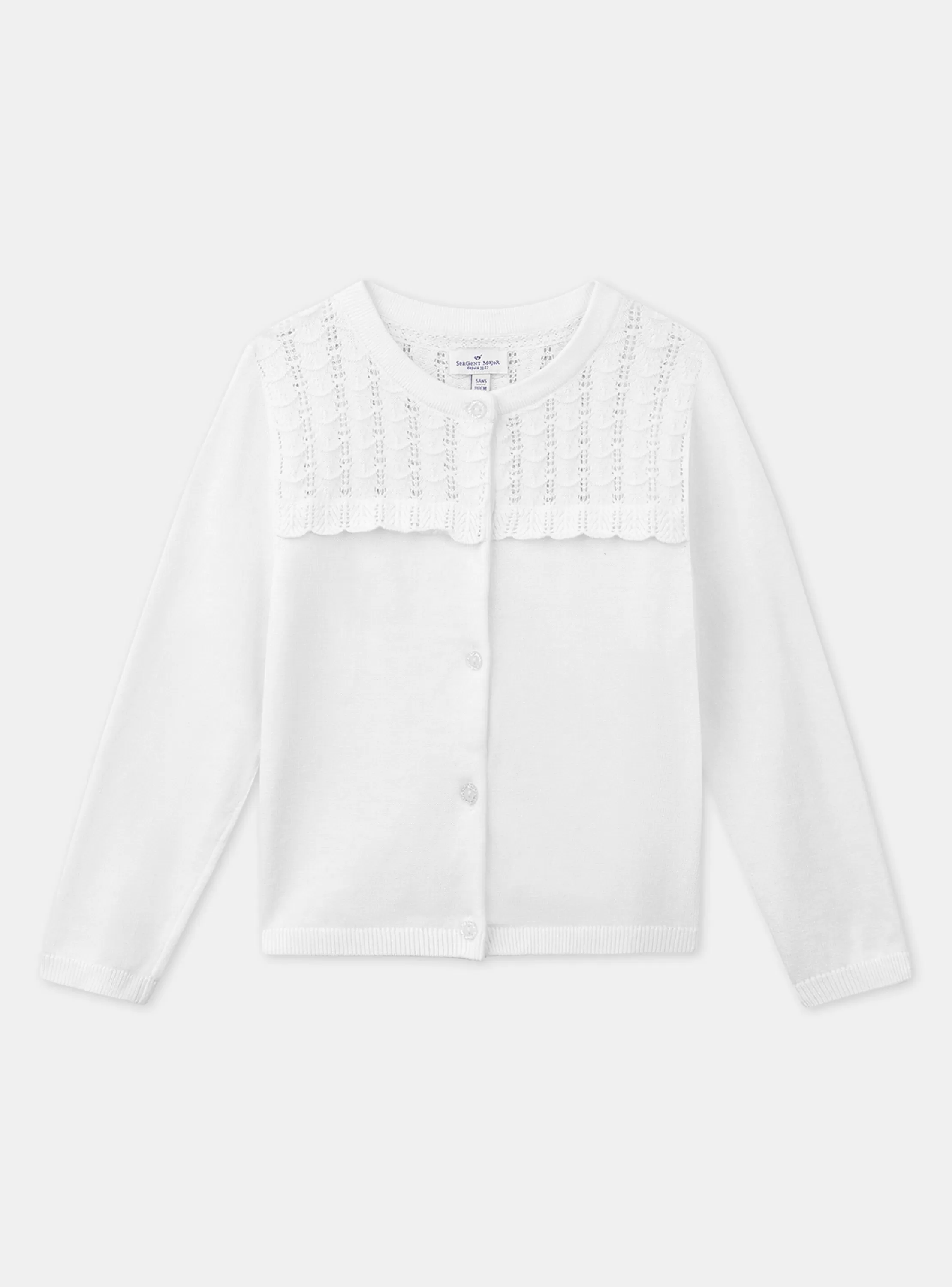 Online Sergent Major Cardigan Ecru