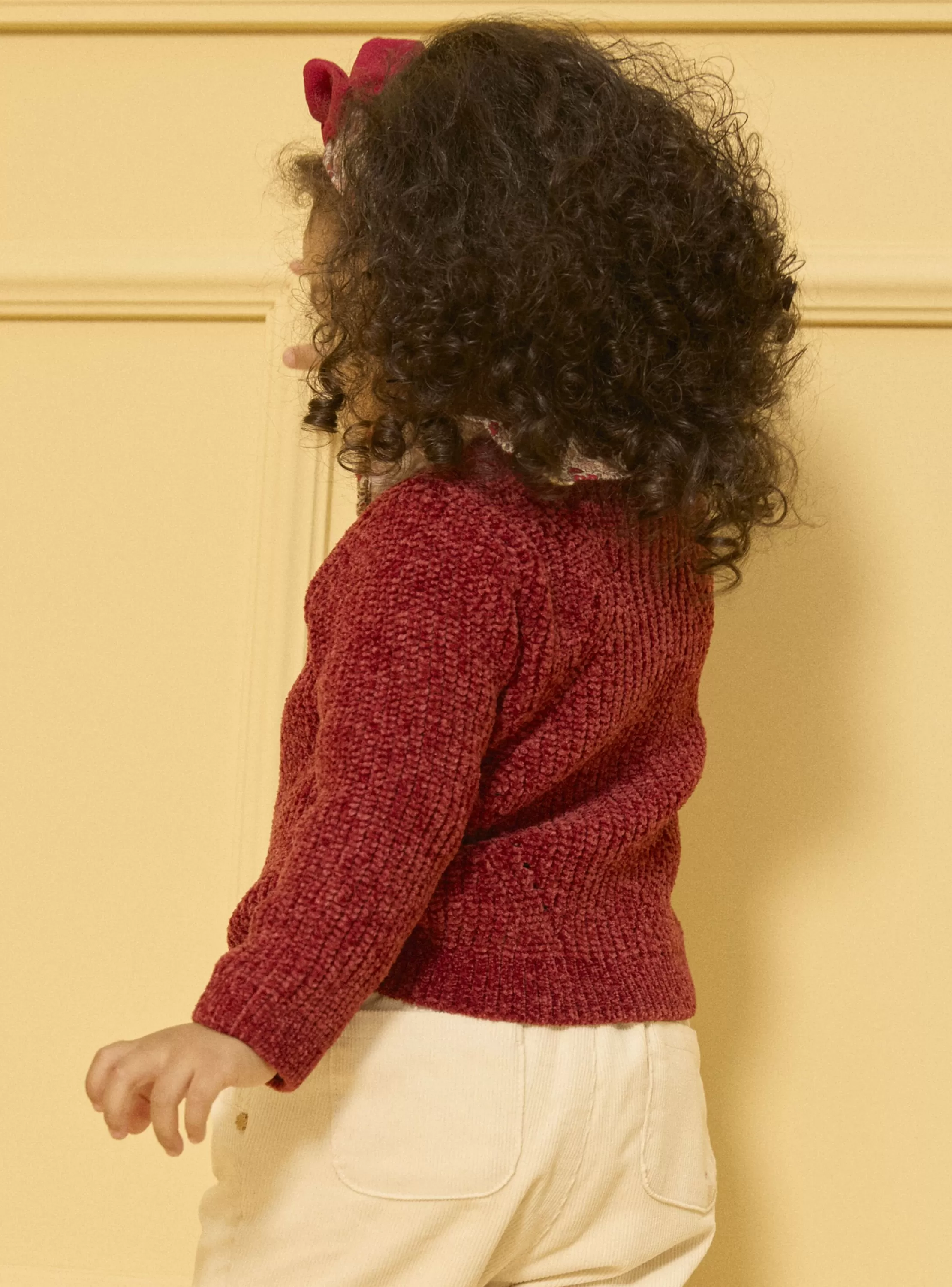 Shop Sergent Major Cardigan en maille chenille