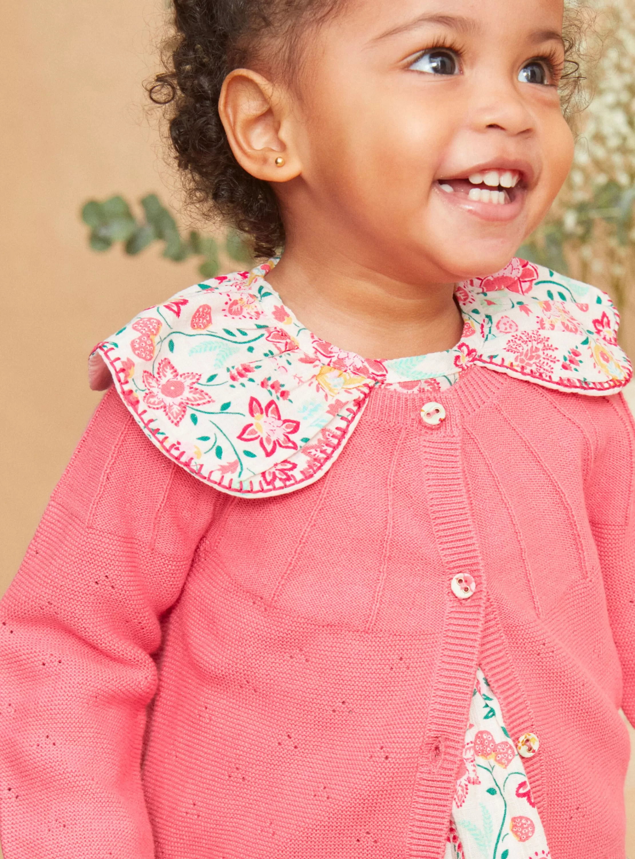 Hot Sergent Major Cardigan en tricot rose