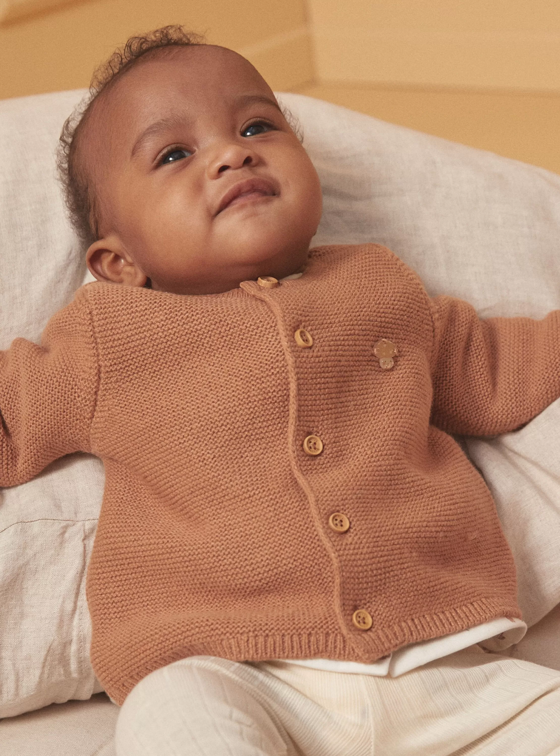 Online Sergent Major Cardigan Marron