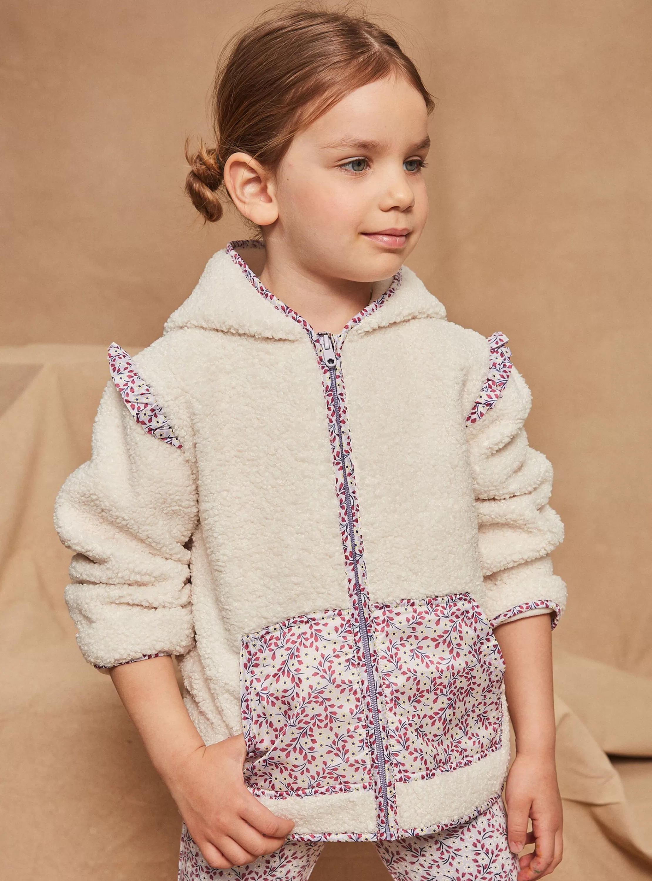 Online Sergent Major Cardigan Polaire Vanille