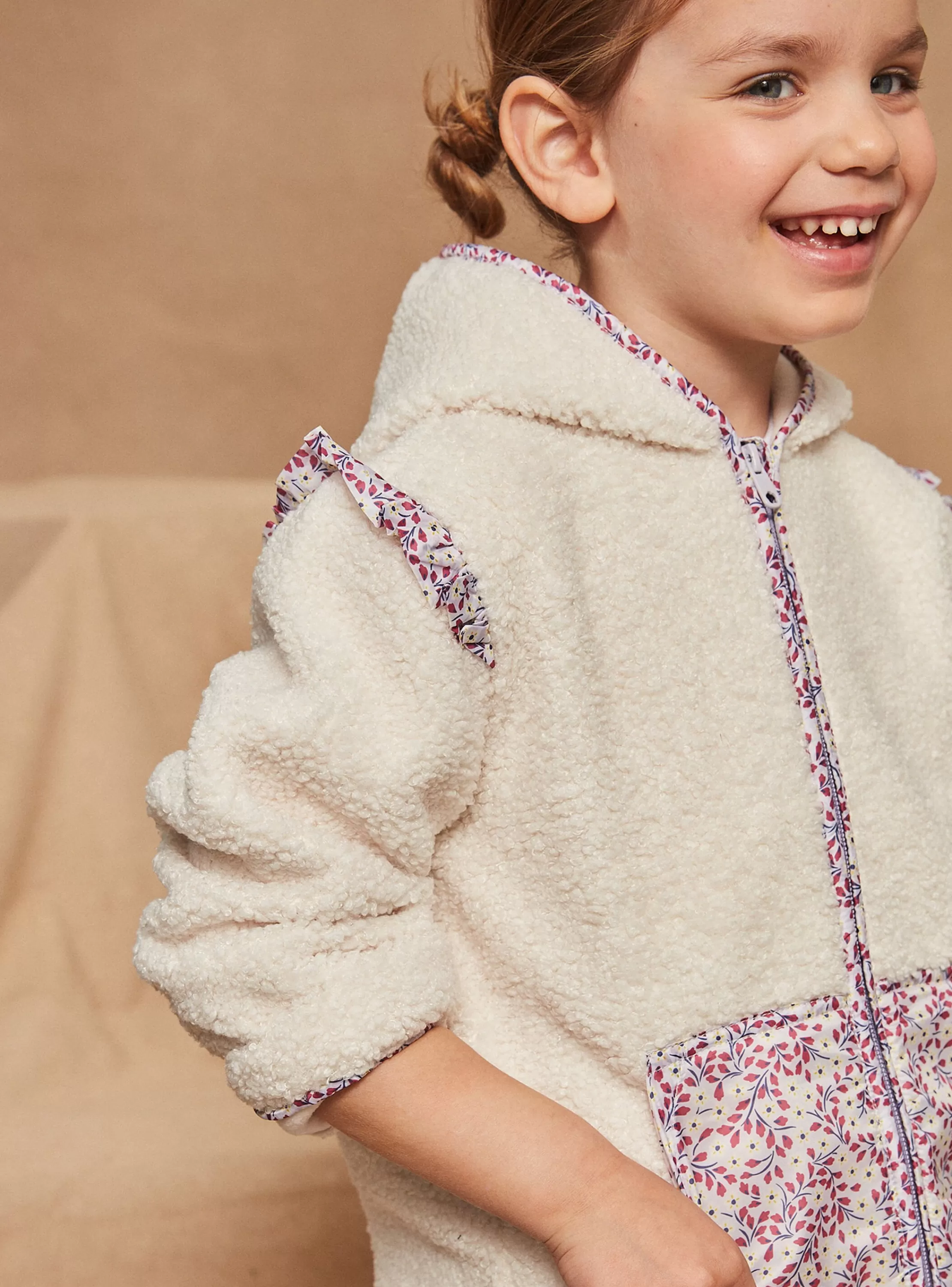Online Sergent Major Cardigan Polaire Vanille