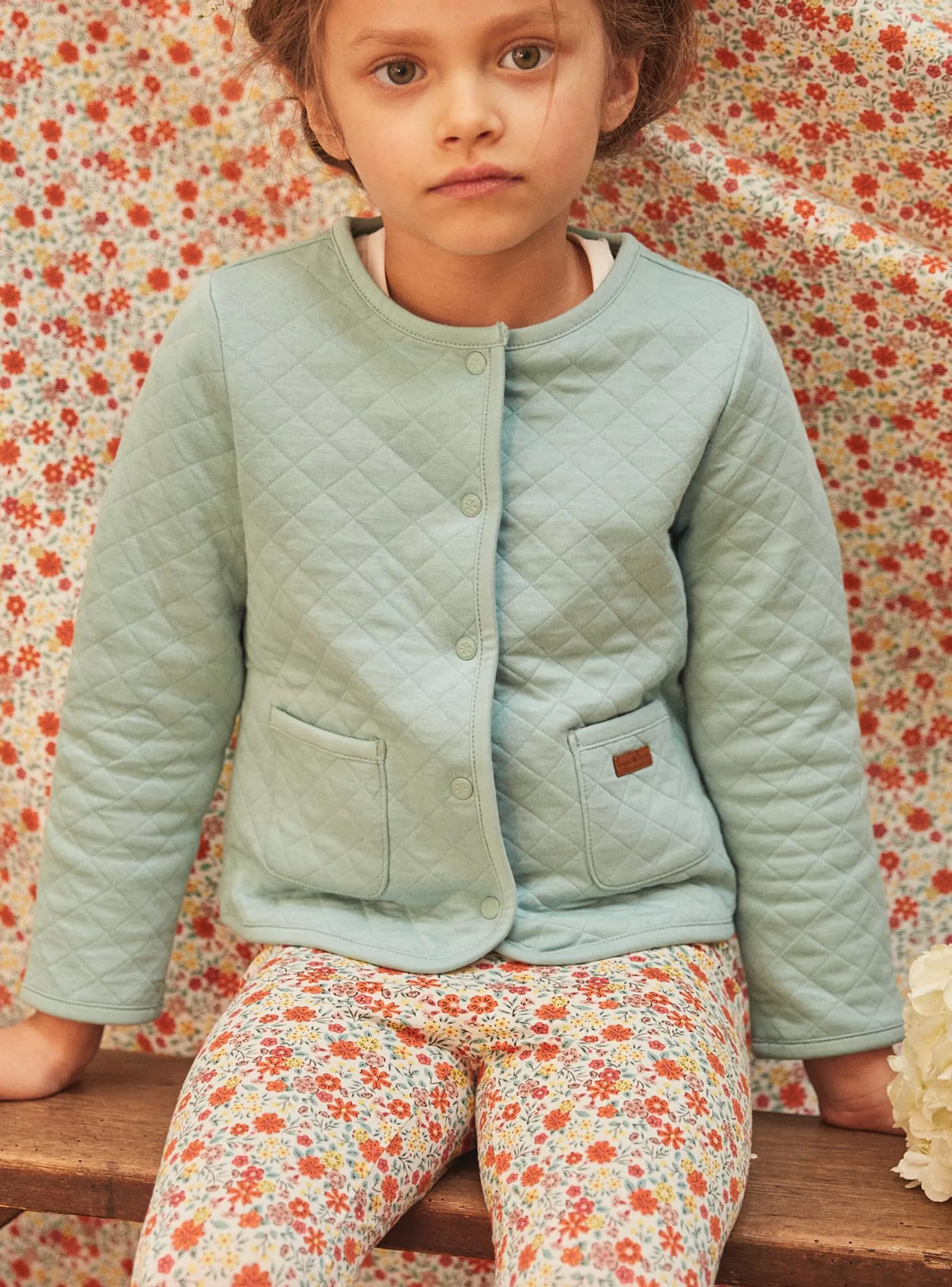 Discount Sergent Major Cardigan réversible sauge