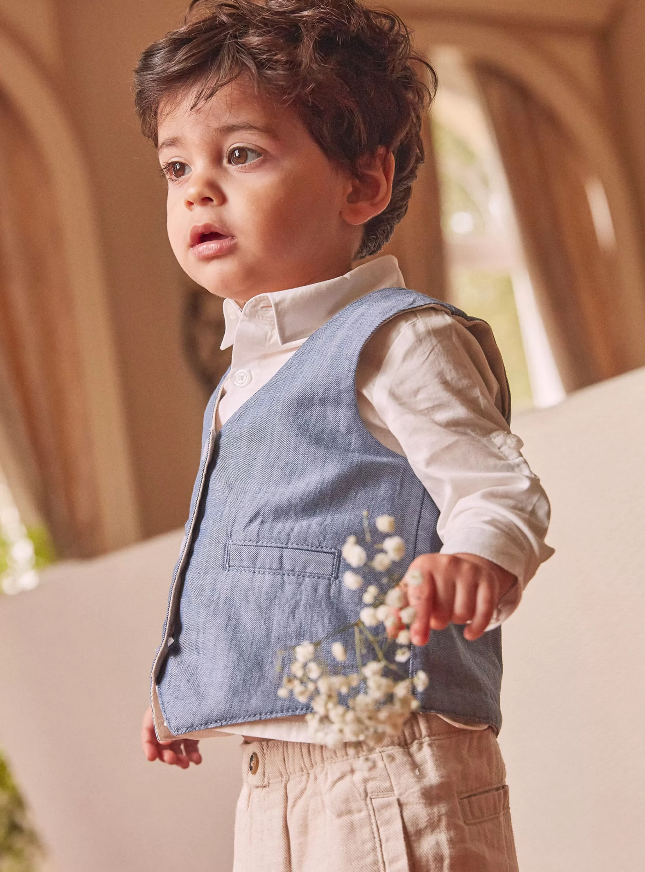 Shop Sergent Major Cardigan sans manches réversible