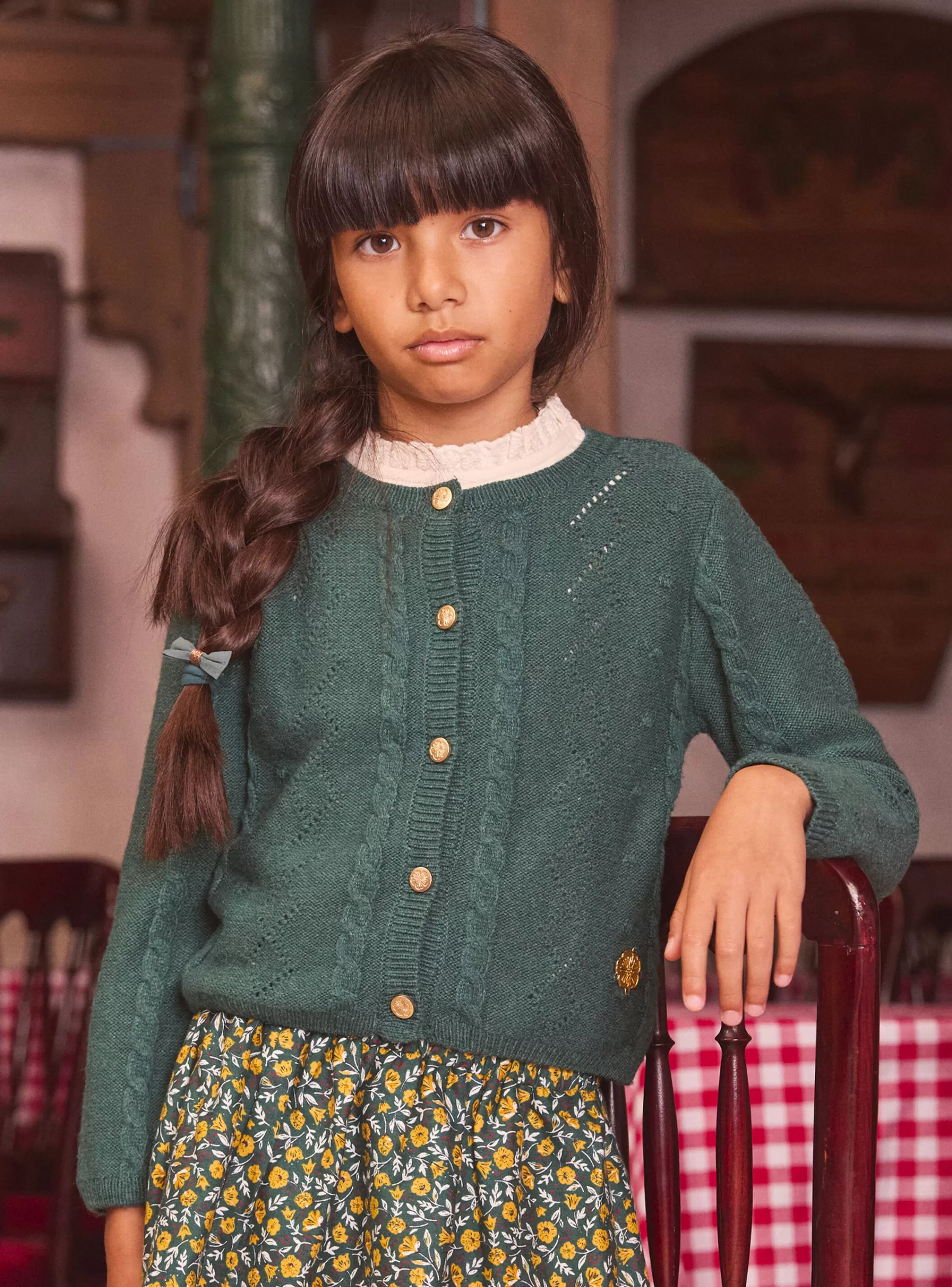 Best Sergent Major Cardigan Vert