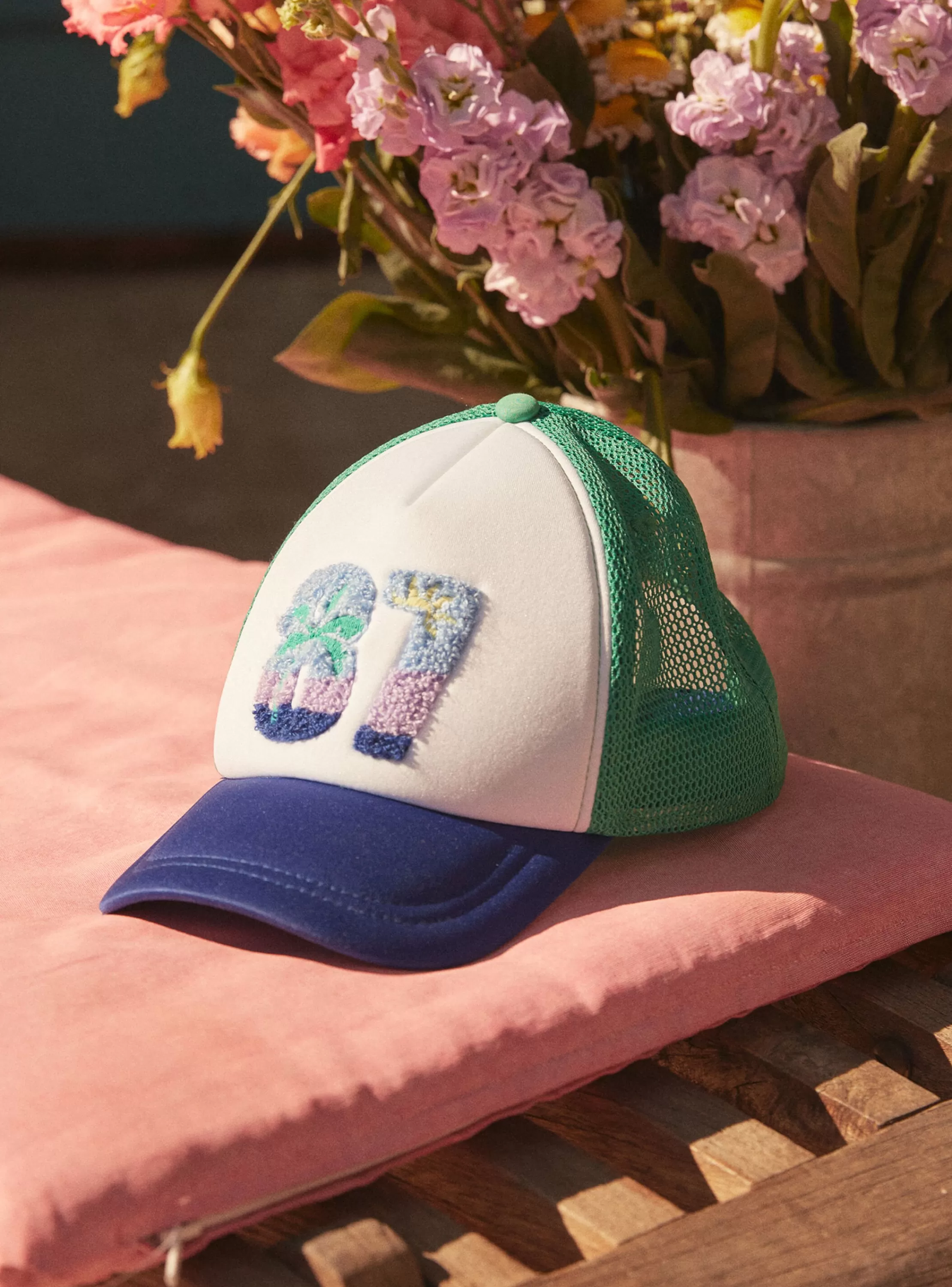 Best Sale Sergent Major Casquette blanche et verte