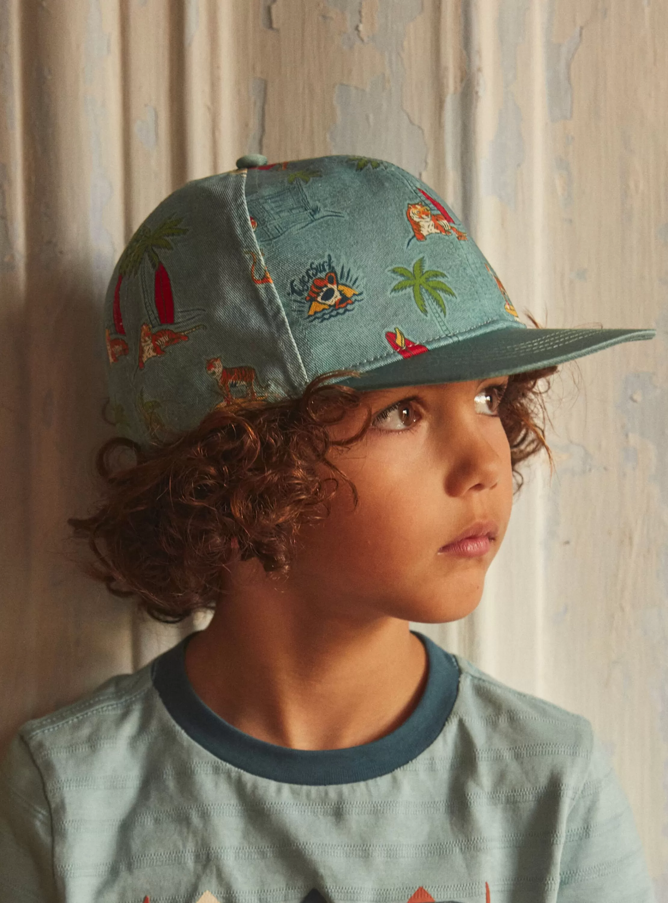 Discount Sergent Major Casquette bleue avec imprimés