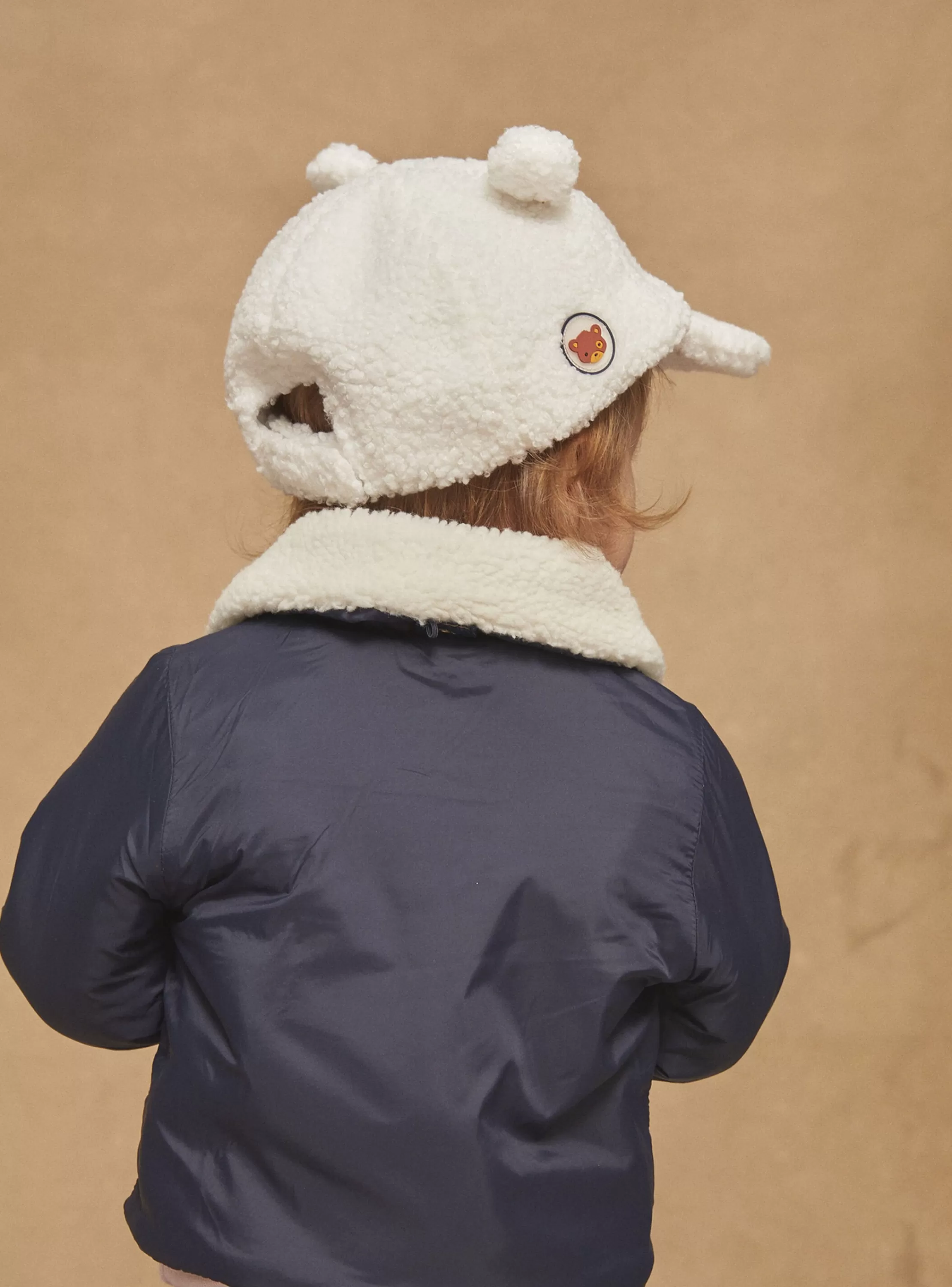Store Sergent Major Casquette écrue en fourrure synthétique
