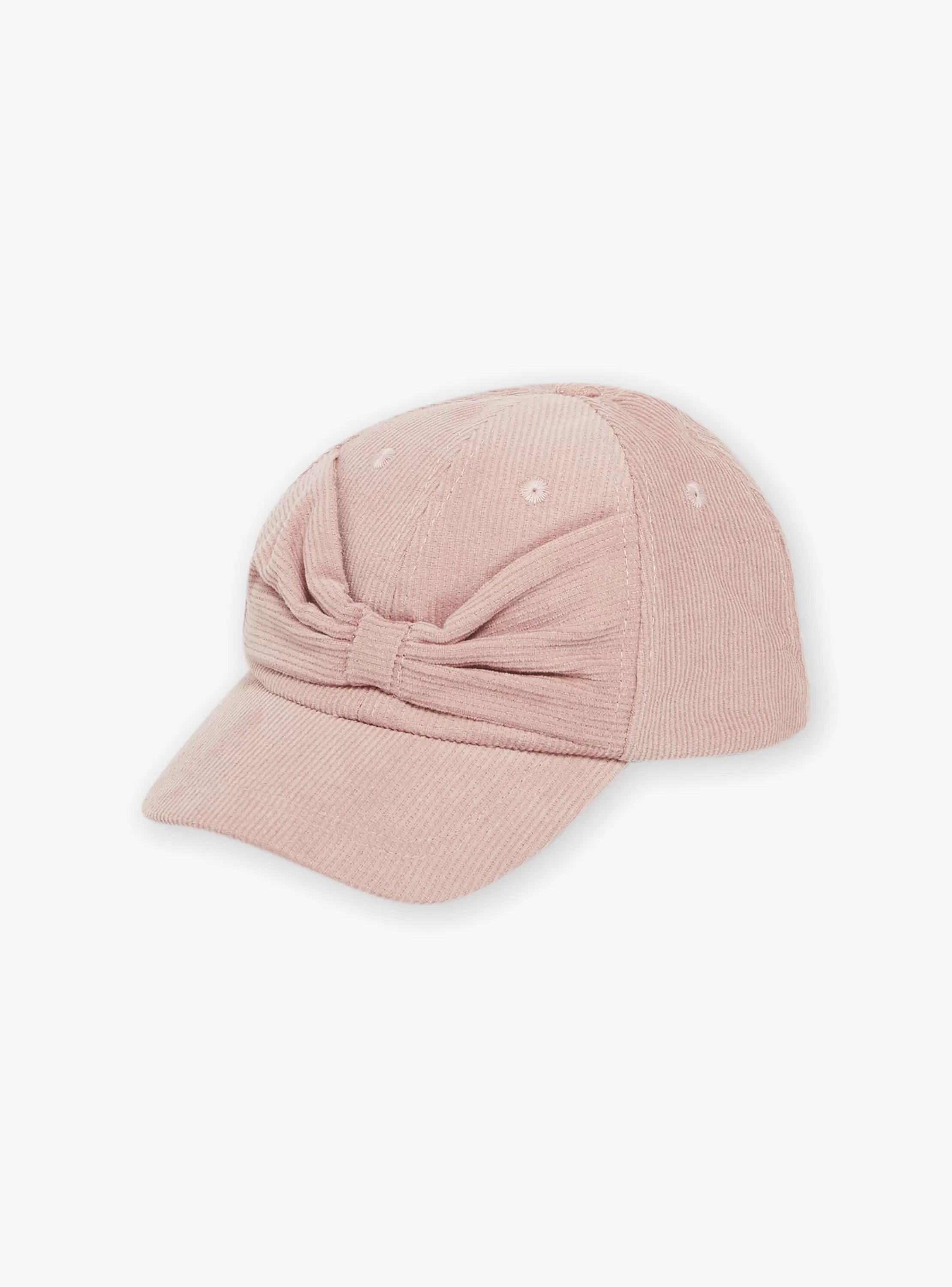 Fashion Sergent Major Casquette rose en velours côtelé