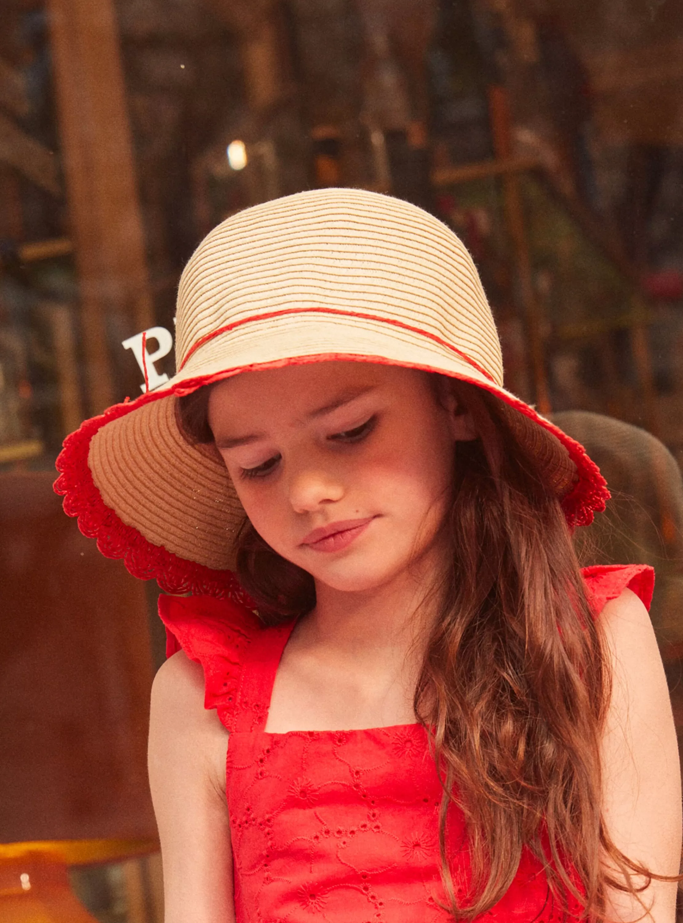 Fashion Sergent Major Chapeau en paille