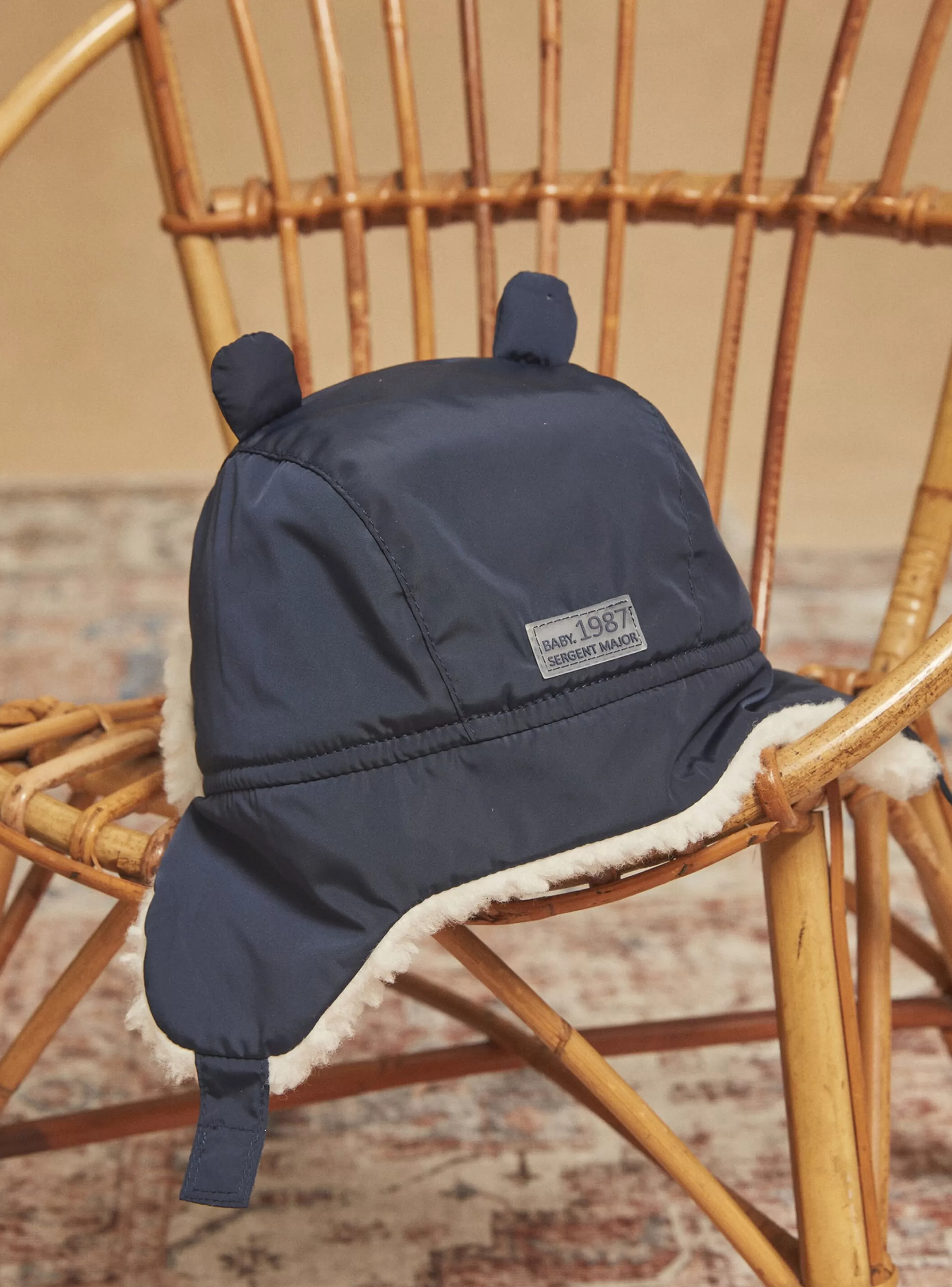 Sale Sergent Major Chapka bleu nuit en canvas