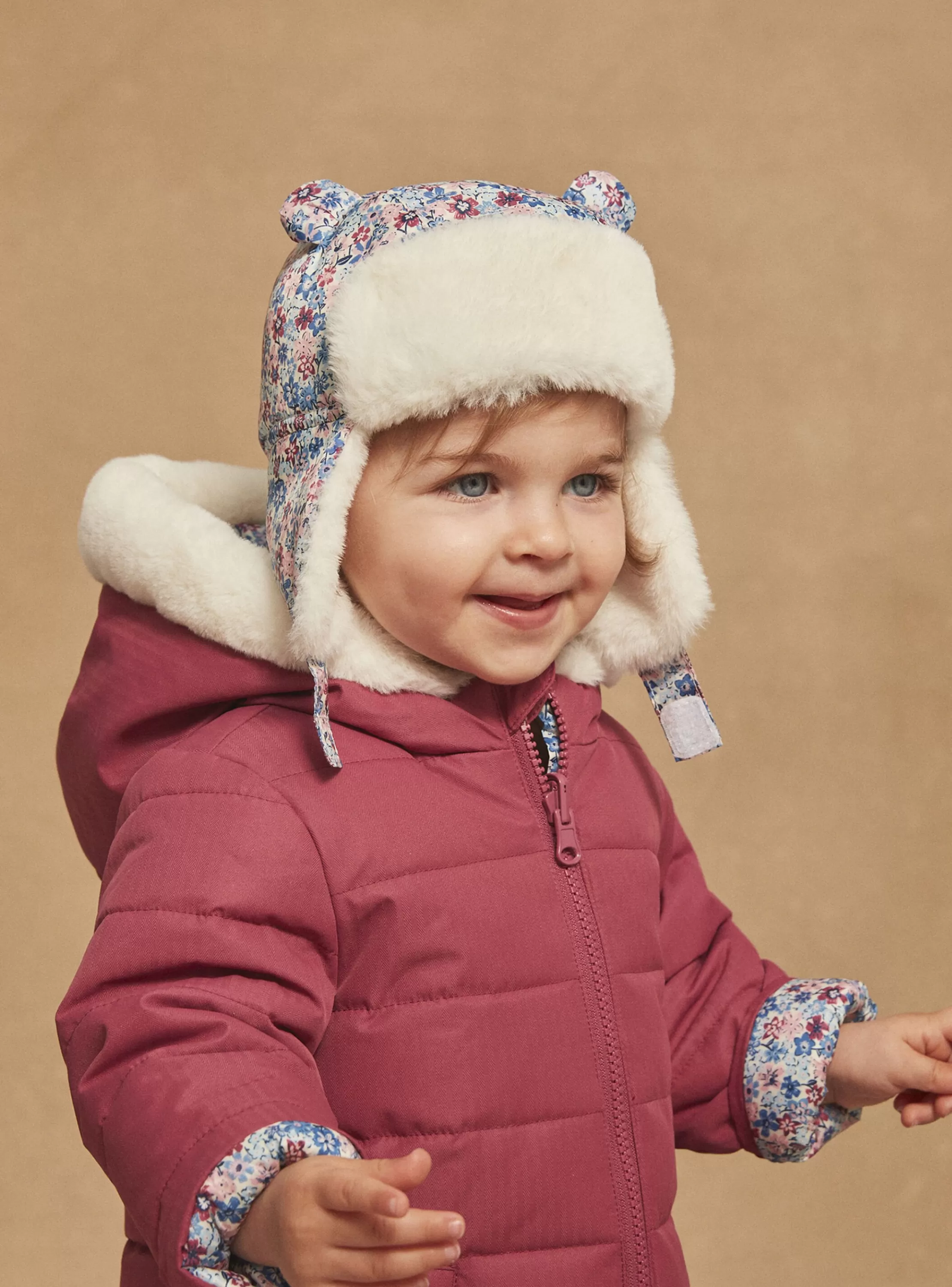 Outlet Sergent Major Chapka écrue, rose et bleue à imprimé fleuri
