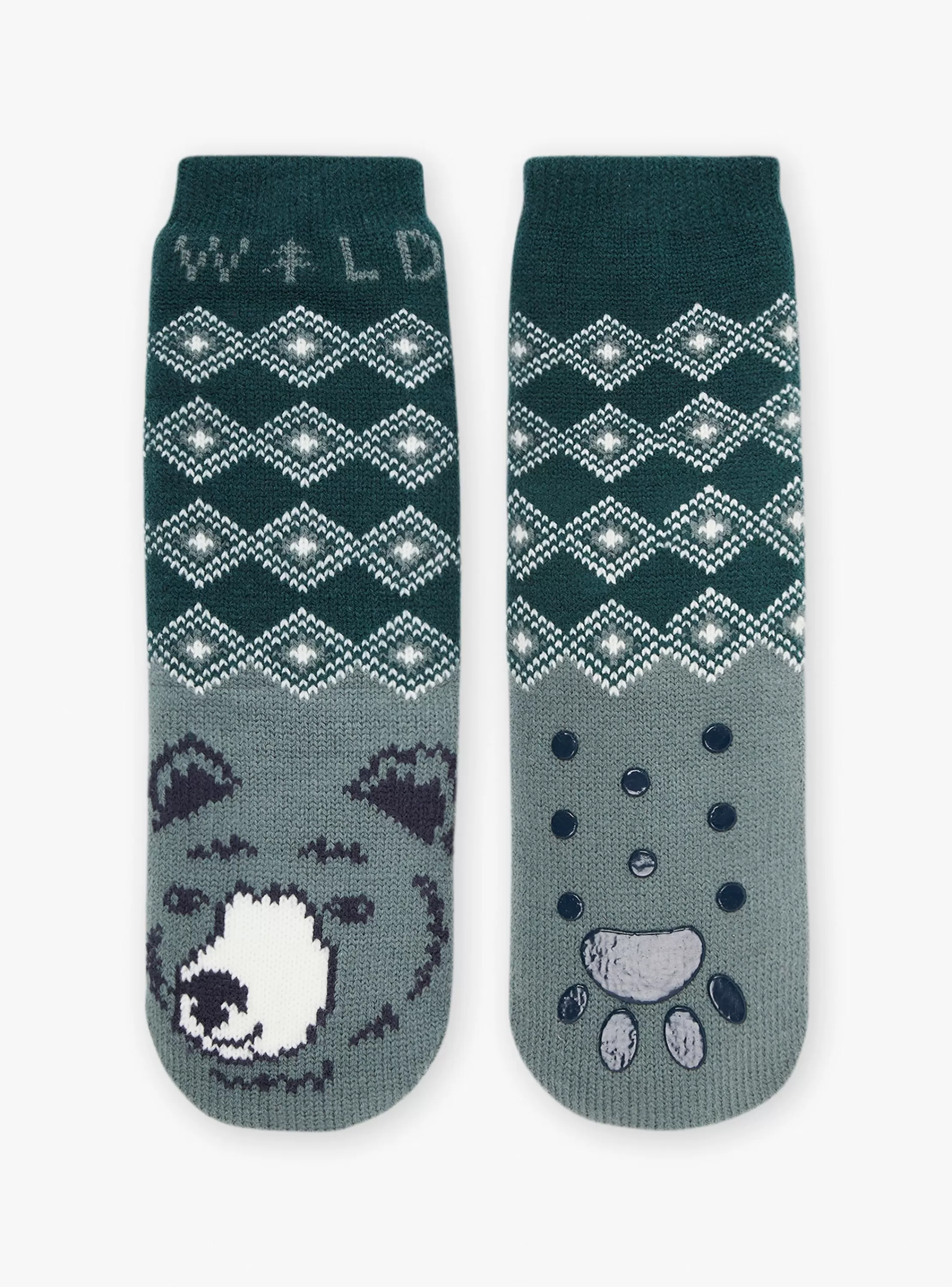 Store Sergent Major Chaussettes anti-dérapantes vert bouteille