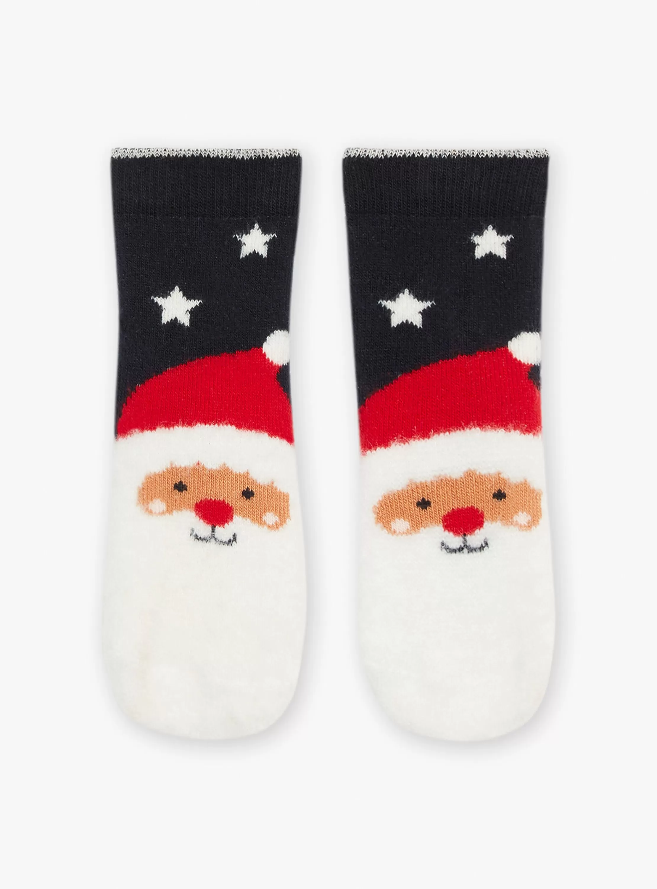 Store Sergent Major Chaussettes bleu marine à imprimé Père Noël