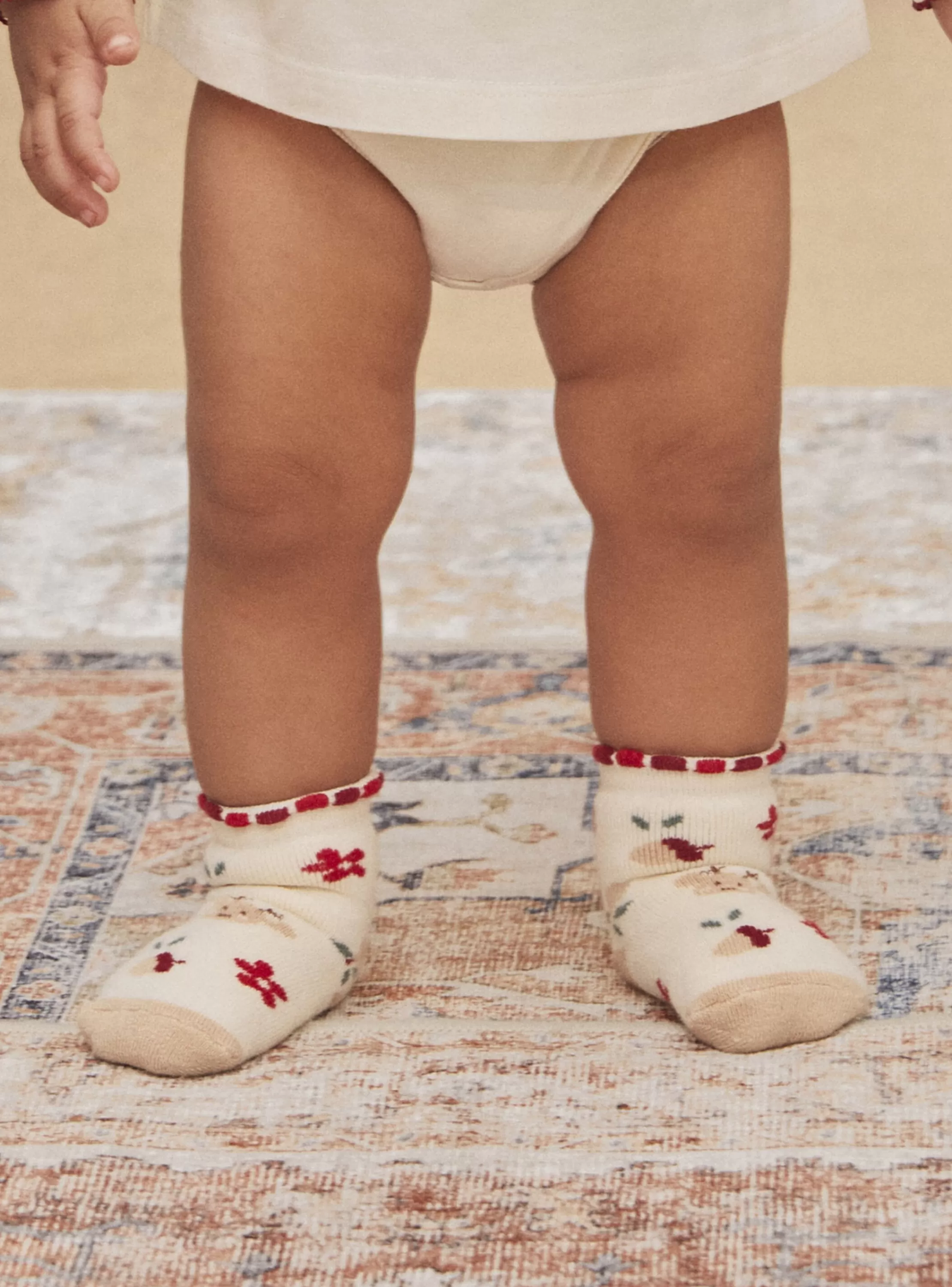 Cheap Sergent Major Chaussettes écrues à jacquard fantaisie