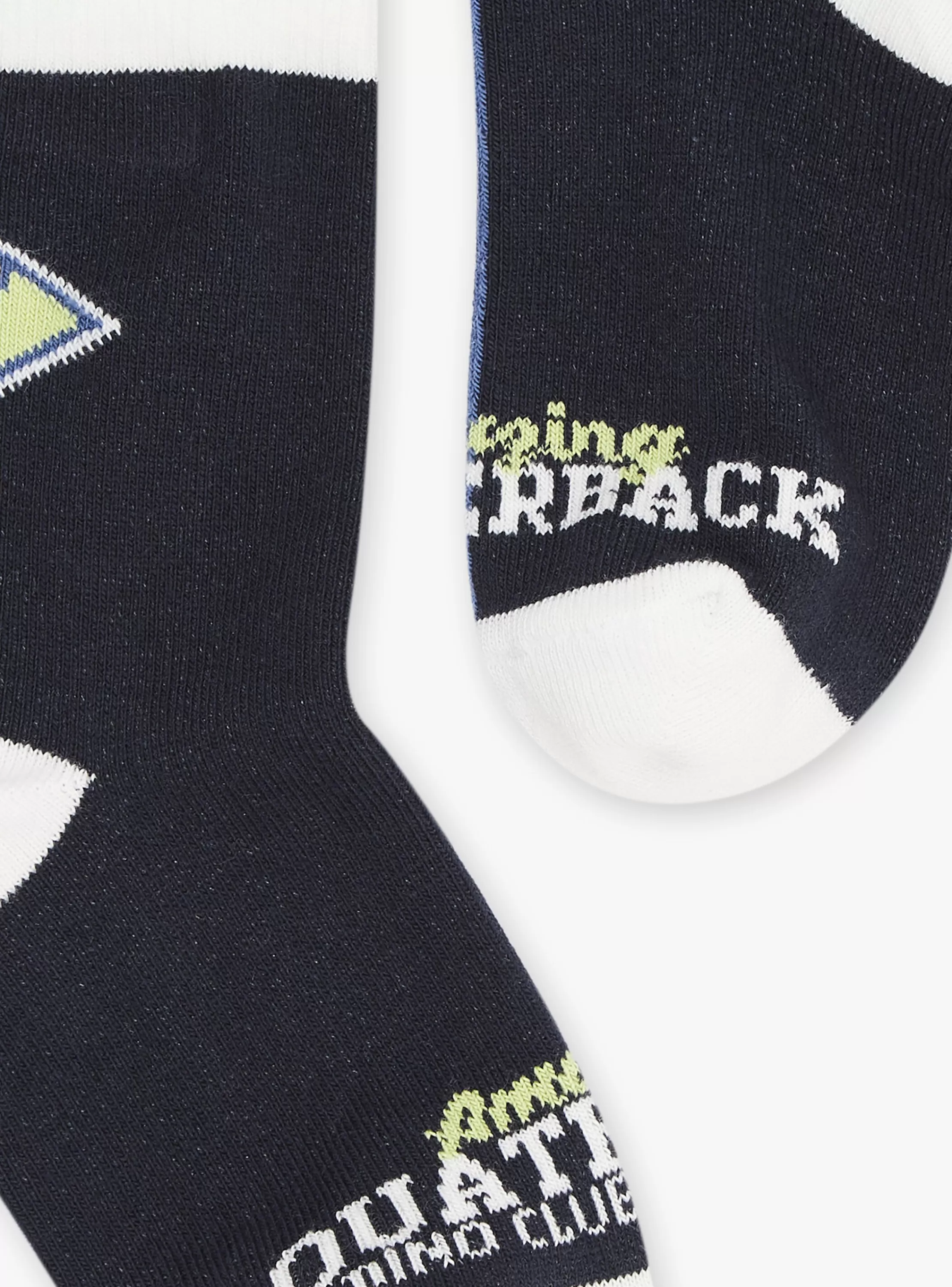 Cheap Sergent Major Chaussettes noires et bleu ardoise en jersey