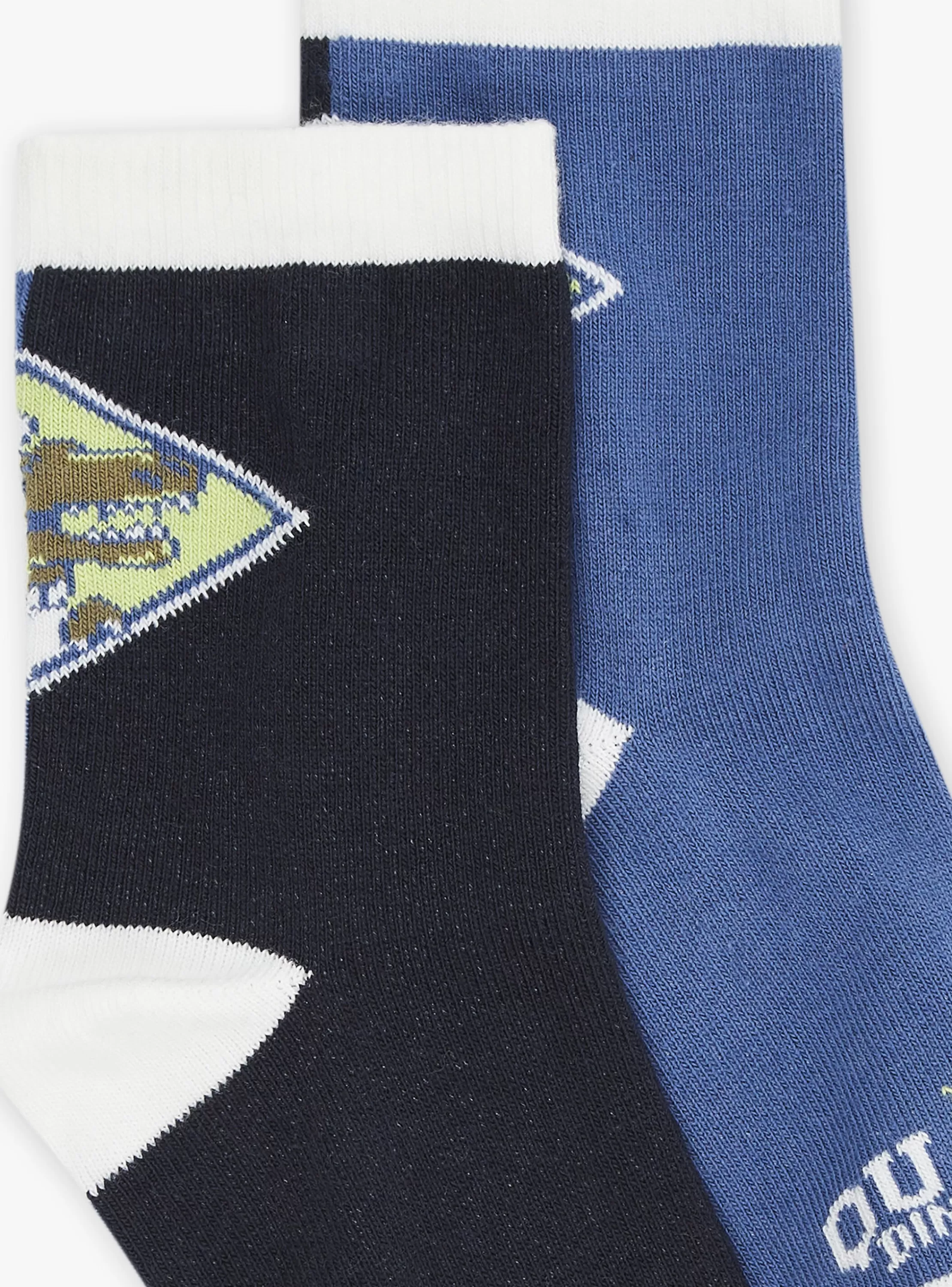 Cheap Sergent Major Chaussettes noires et bleu ardoise en jersey