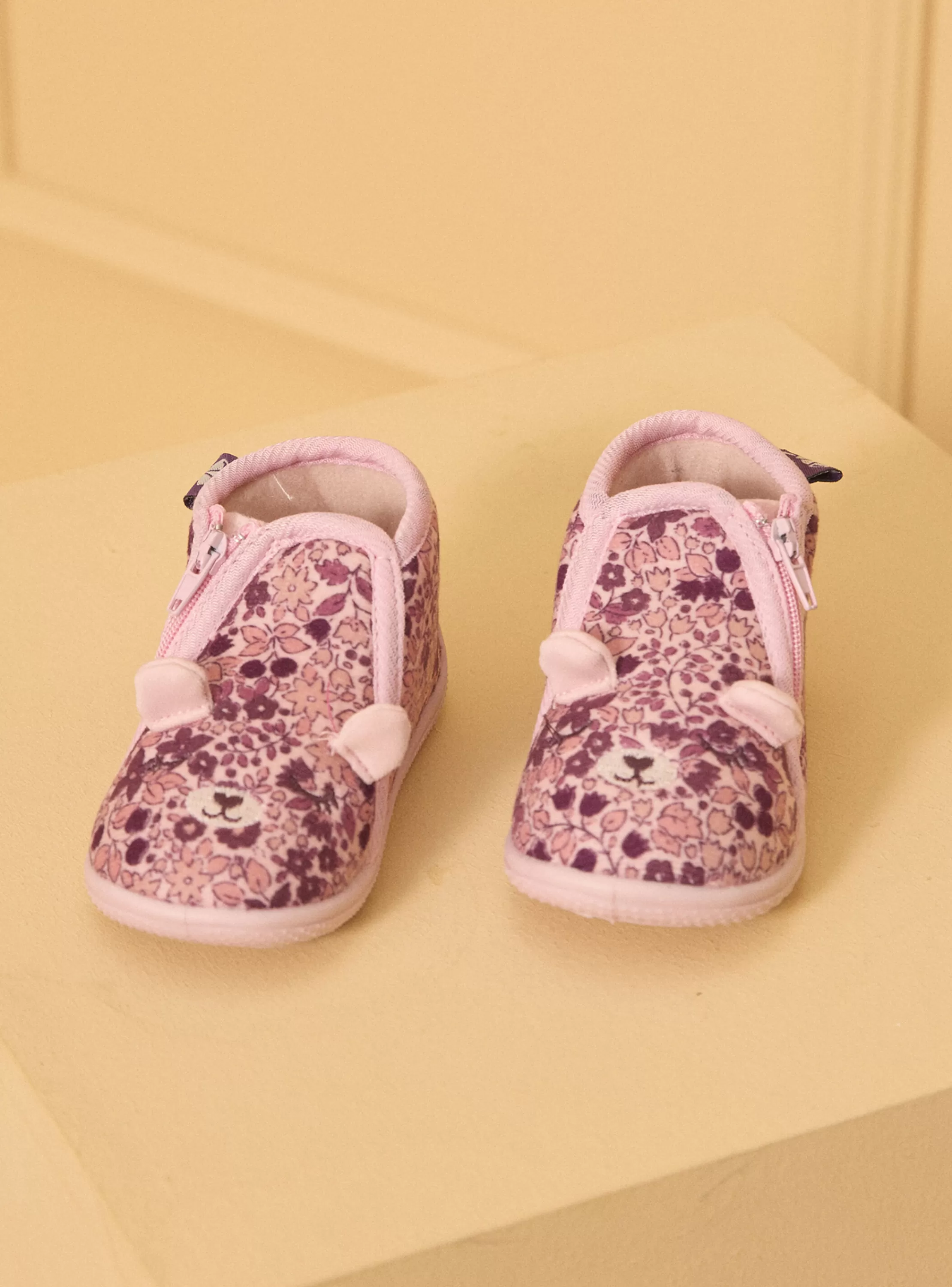 Flash Sale Sergent Major Chausson de couleur rose imprimé petites fleurs