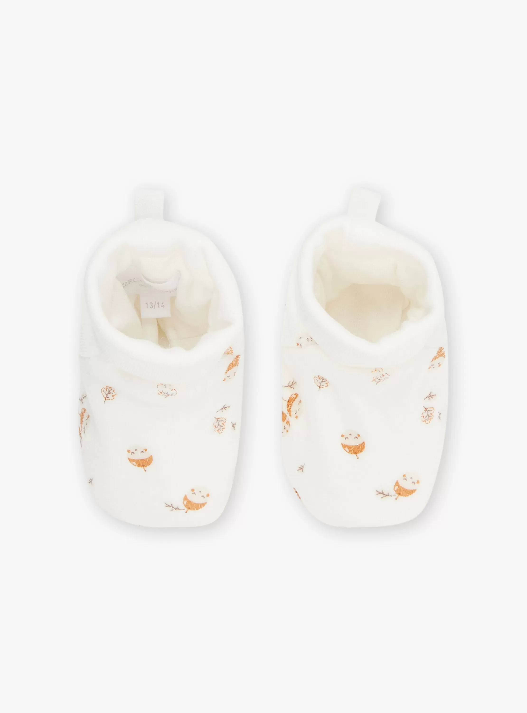 Clearance Sergent Major Chaussons de naissance écrus en velours