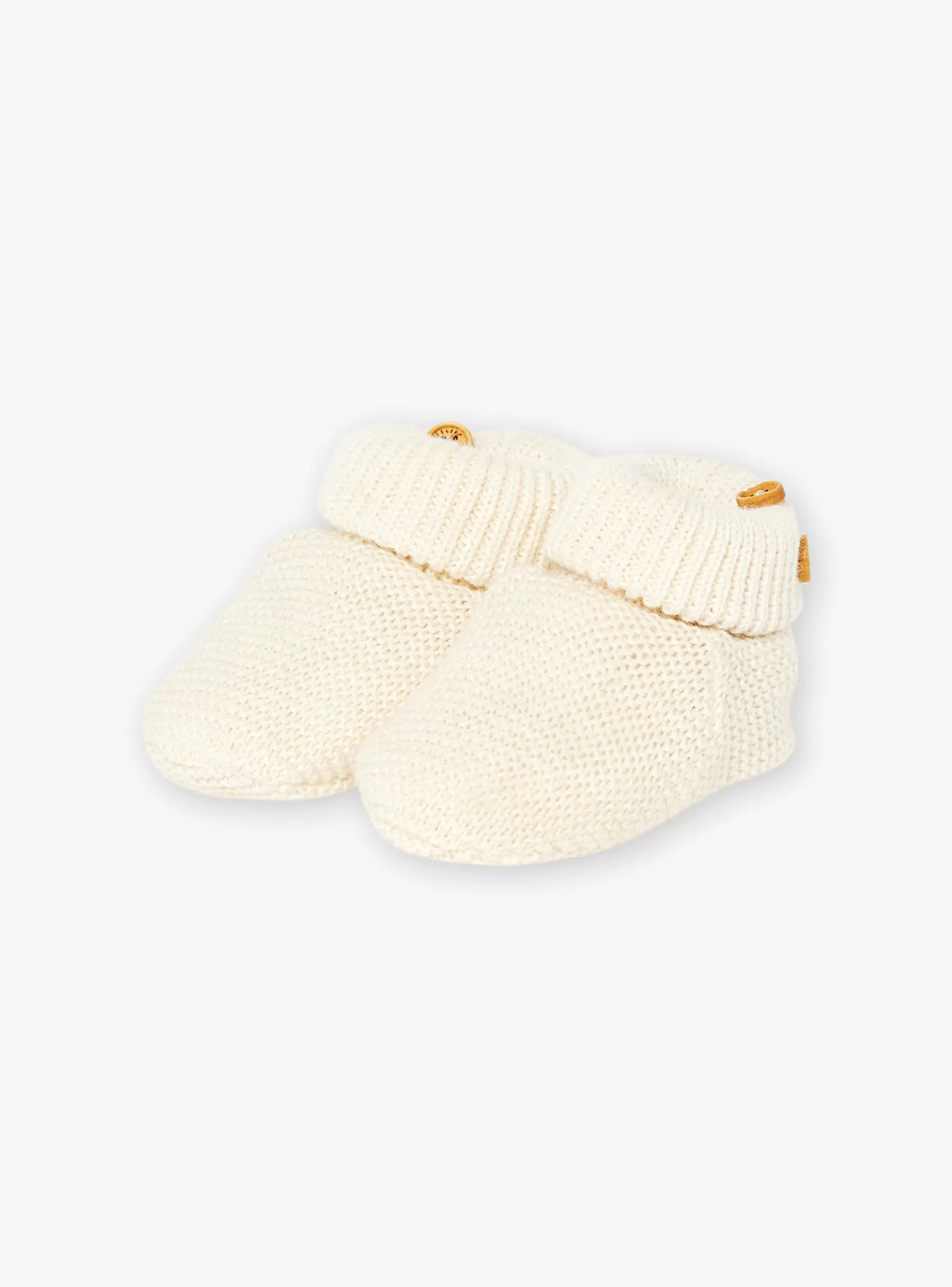 Online Sergent Major Chaussons Ecru chiné