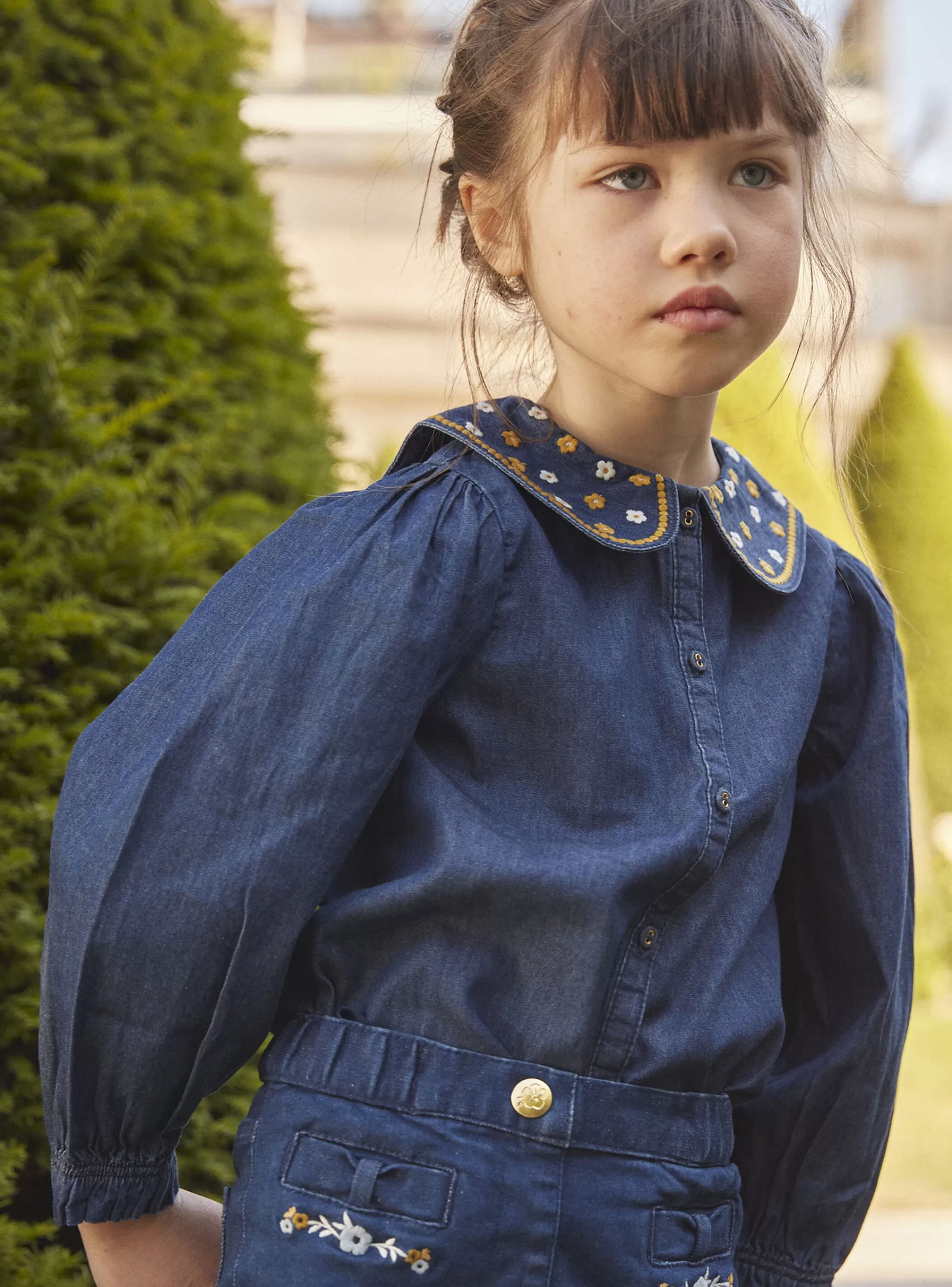 Sale Sergent Major Chemisier bleu en denim