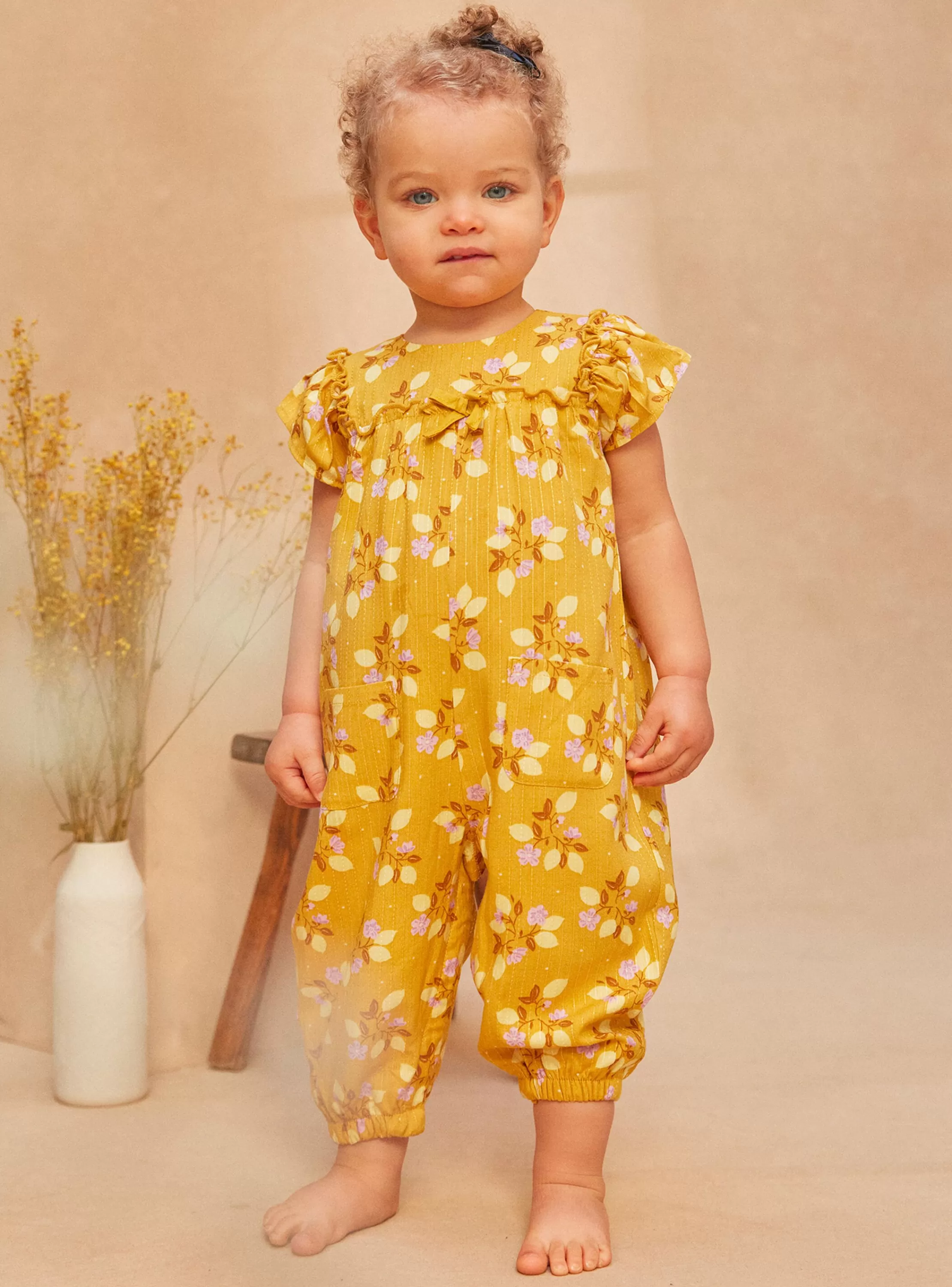 Clearance Sergent Major Combinaison jaune imprimés nature