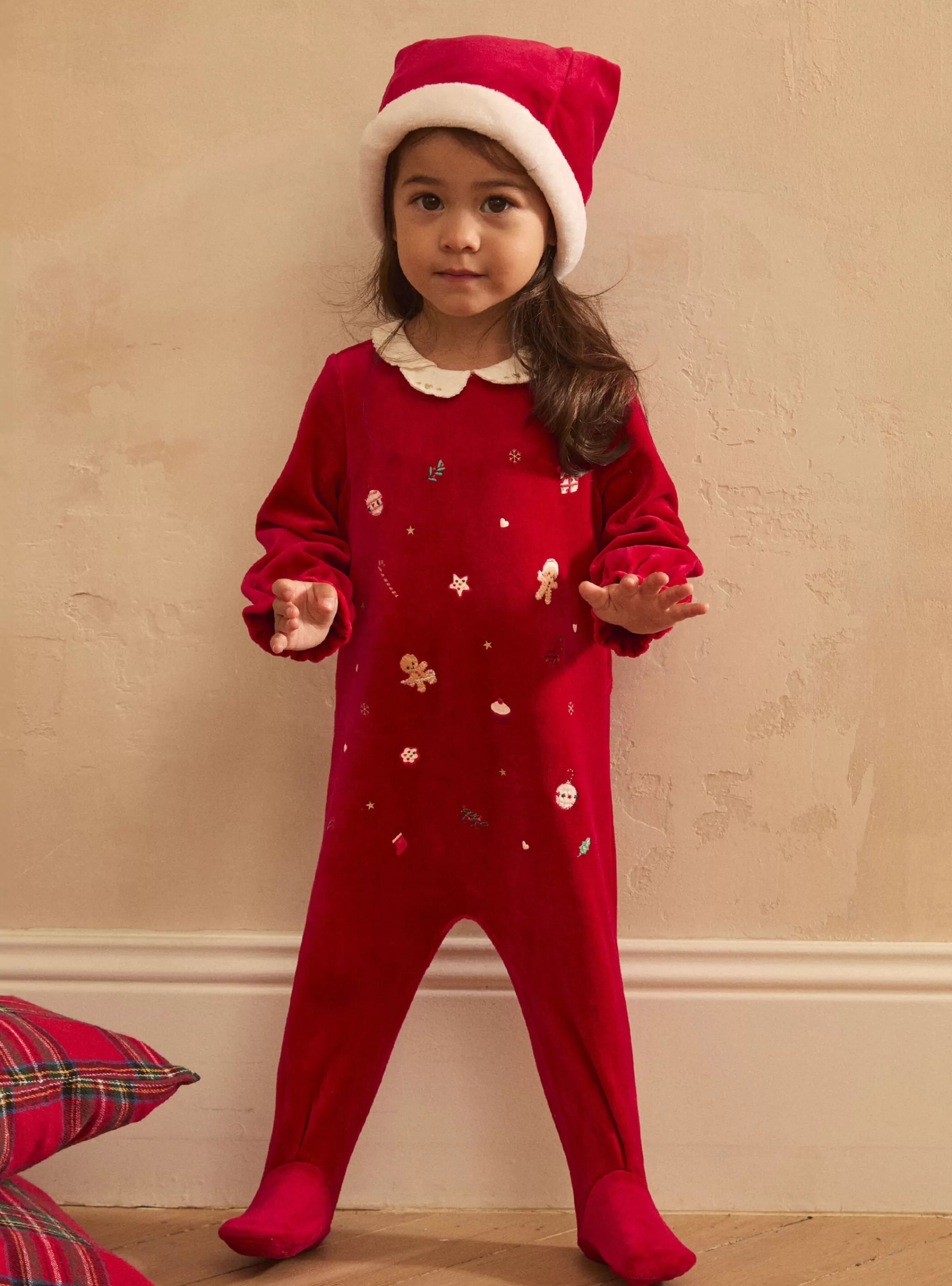 Fashion Sergent Major Dors-bien en velours avec bonnet de Noël