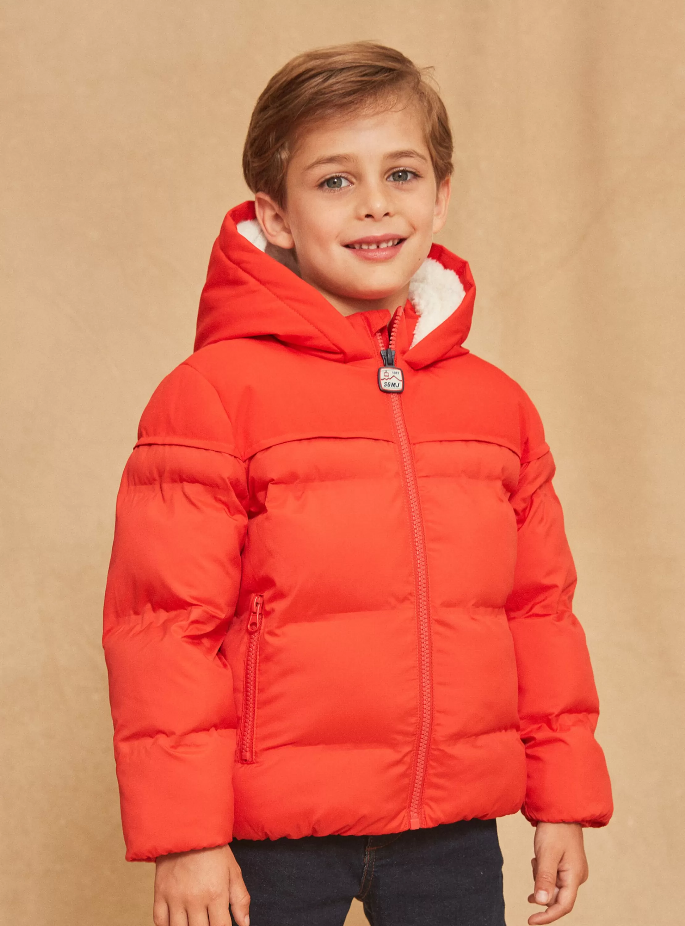 Best Sale Sergent Major Doudoune rouge à capuche