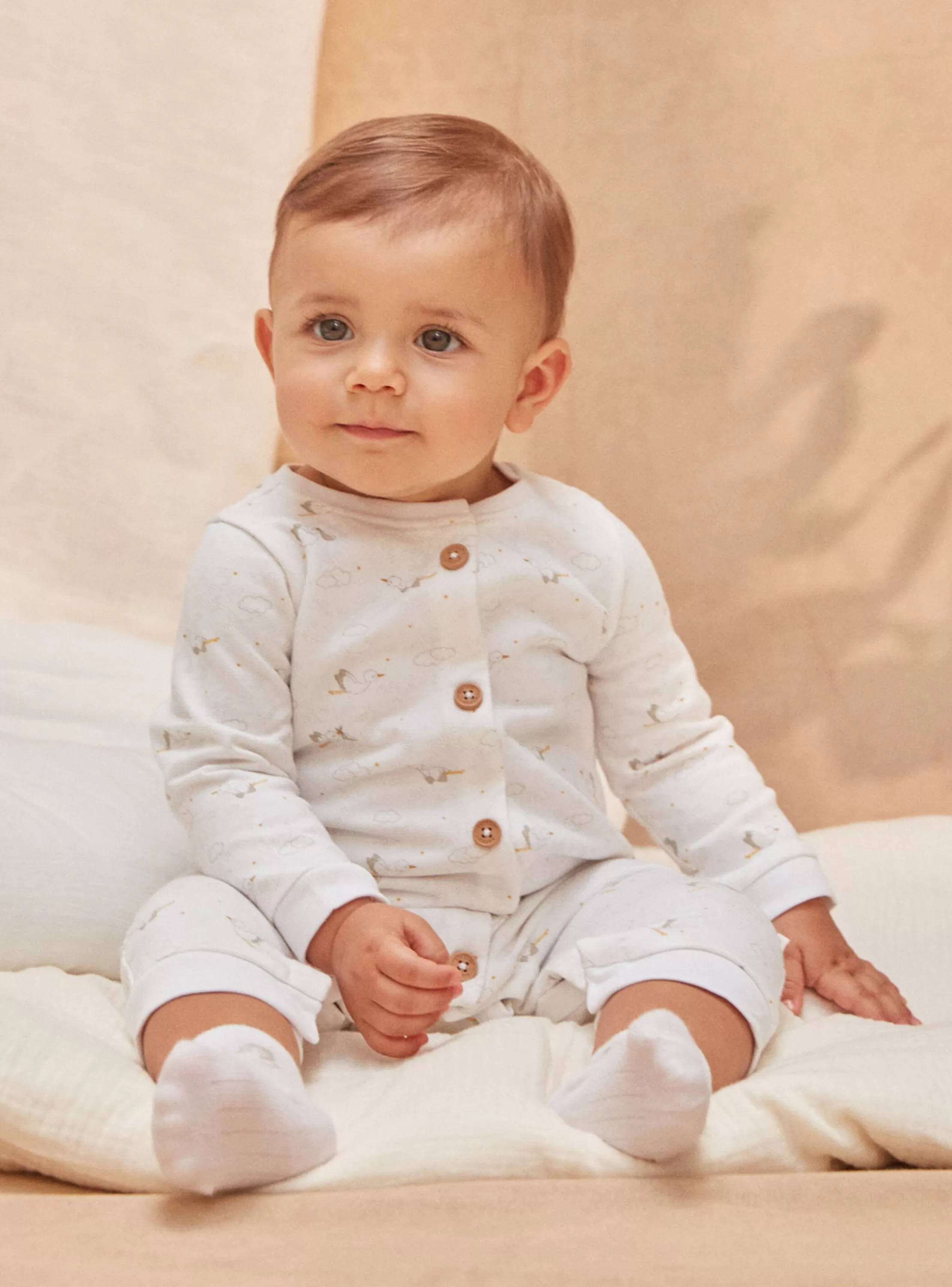 Fashion Sergent Major Ensemble Beige Chiné