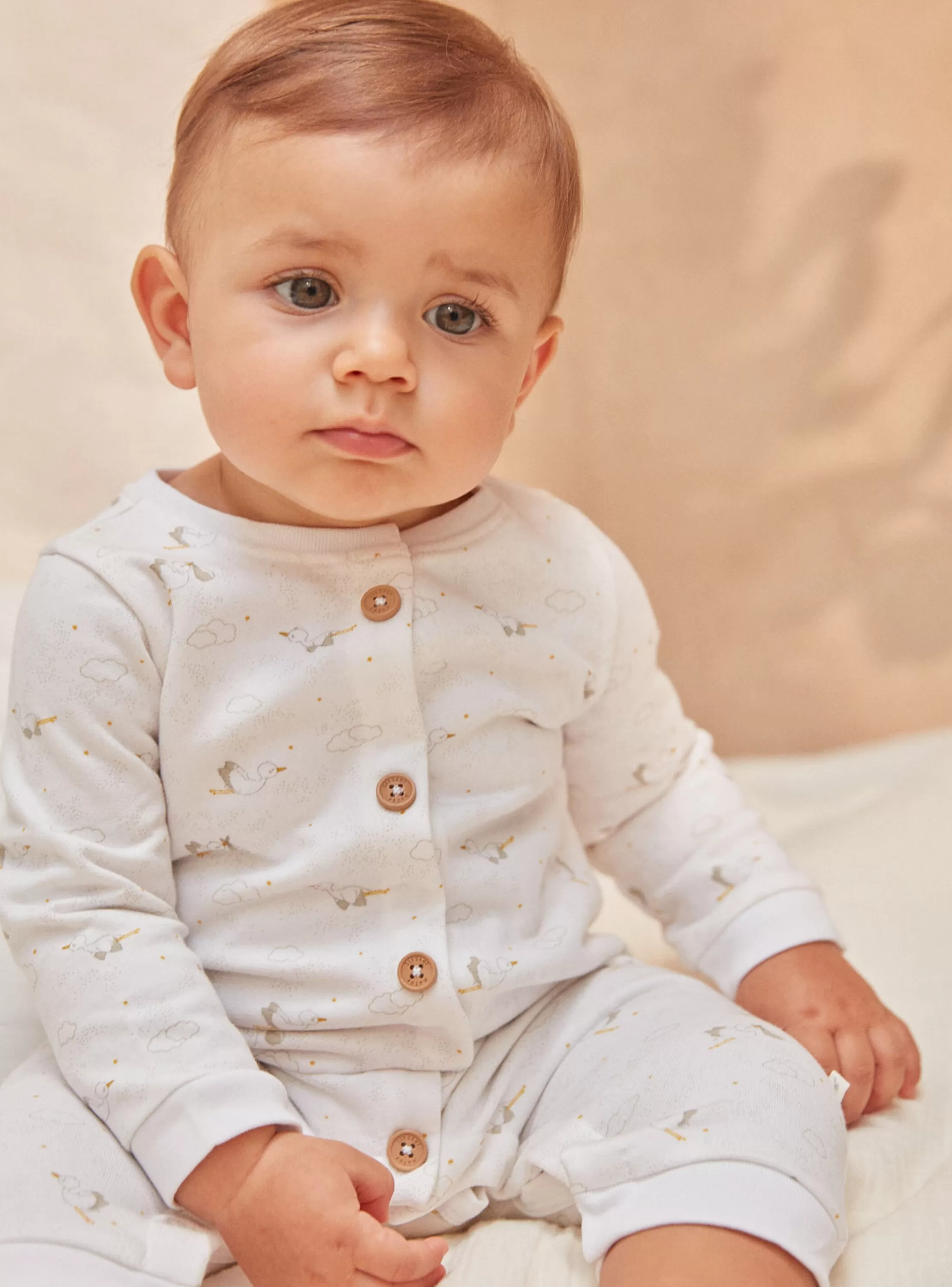 Fashion Sergent Major Ensemble Beige Chiné