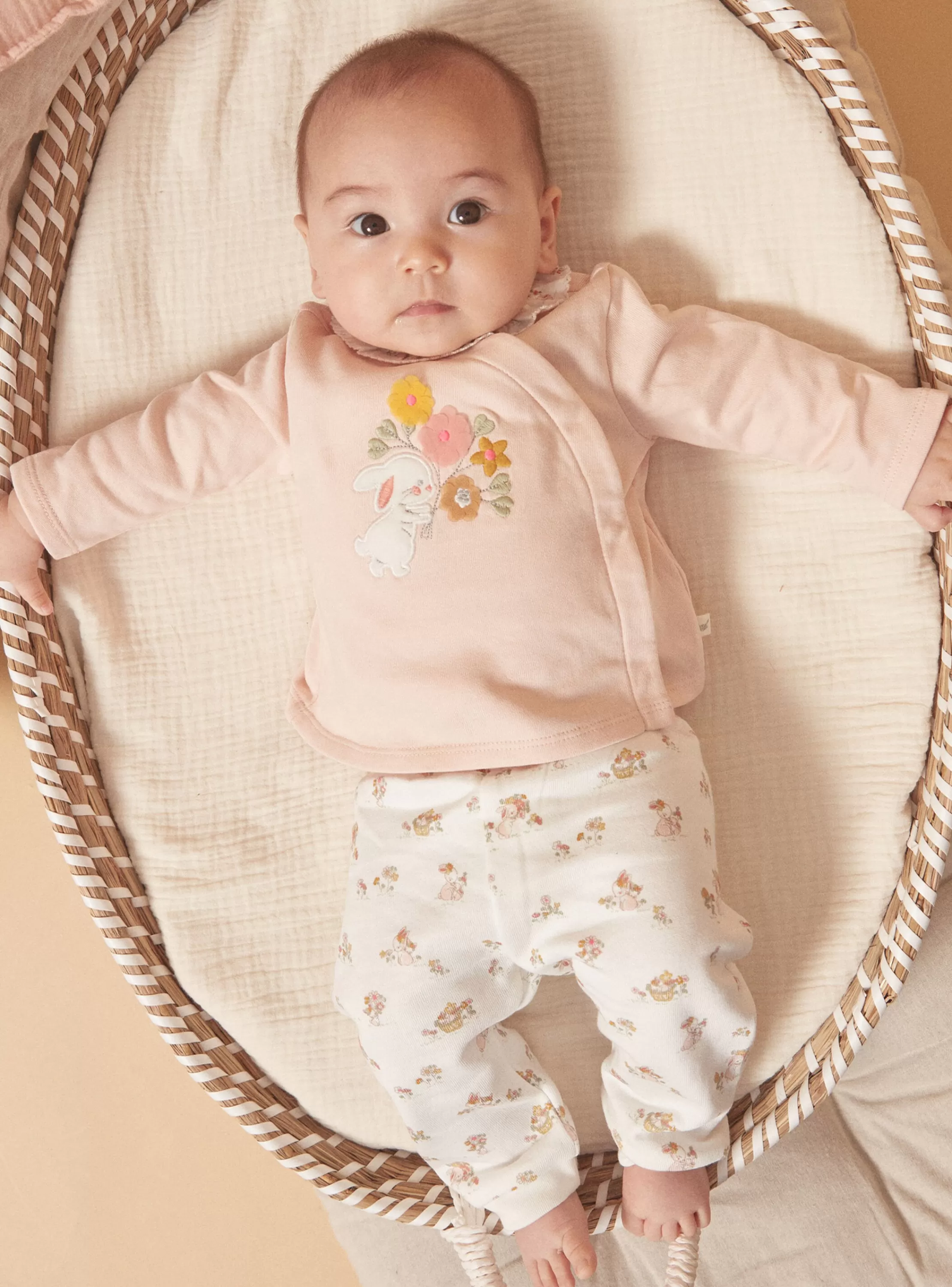 Fashion Sergent Major Ensemble haut et pantalon rose clair
