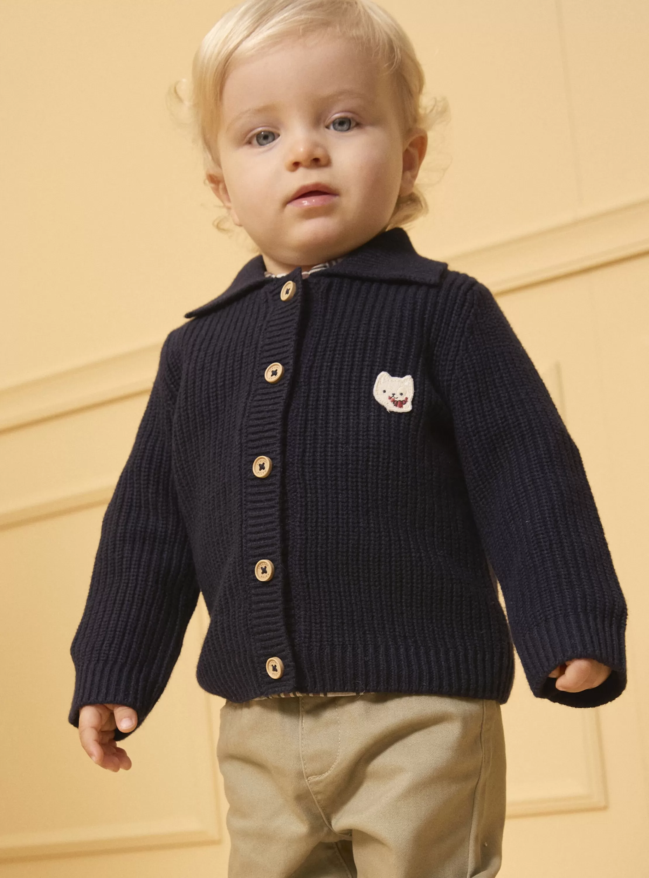 Shop Sergent Major Gilet à col