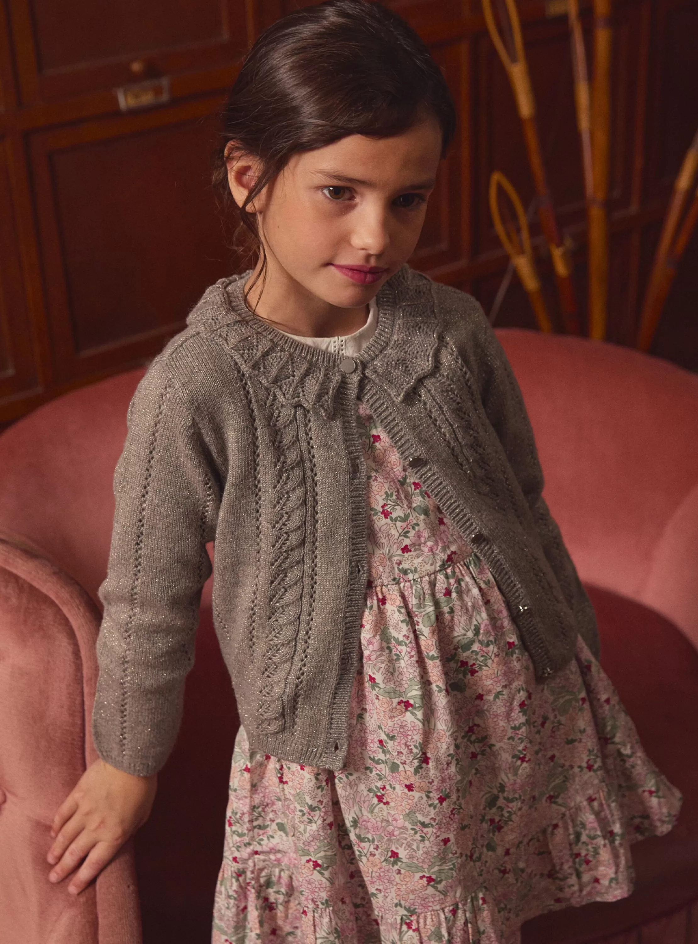 Cheap Sergent Major Gilet argenté ajouré